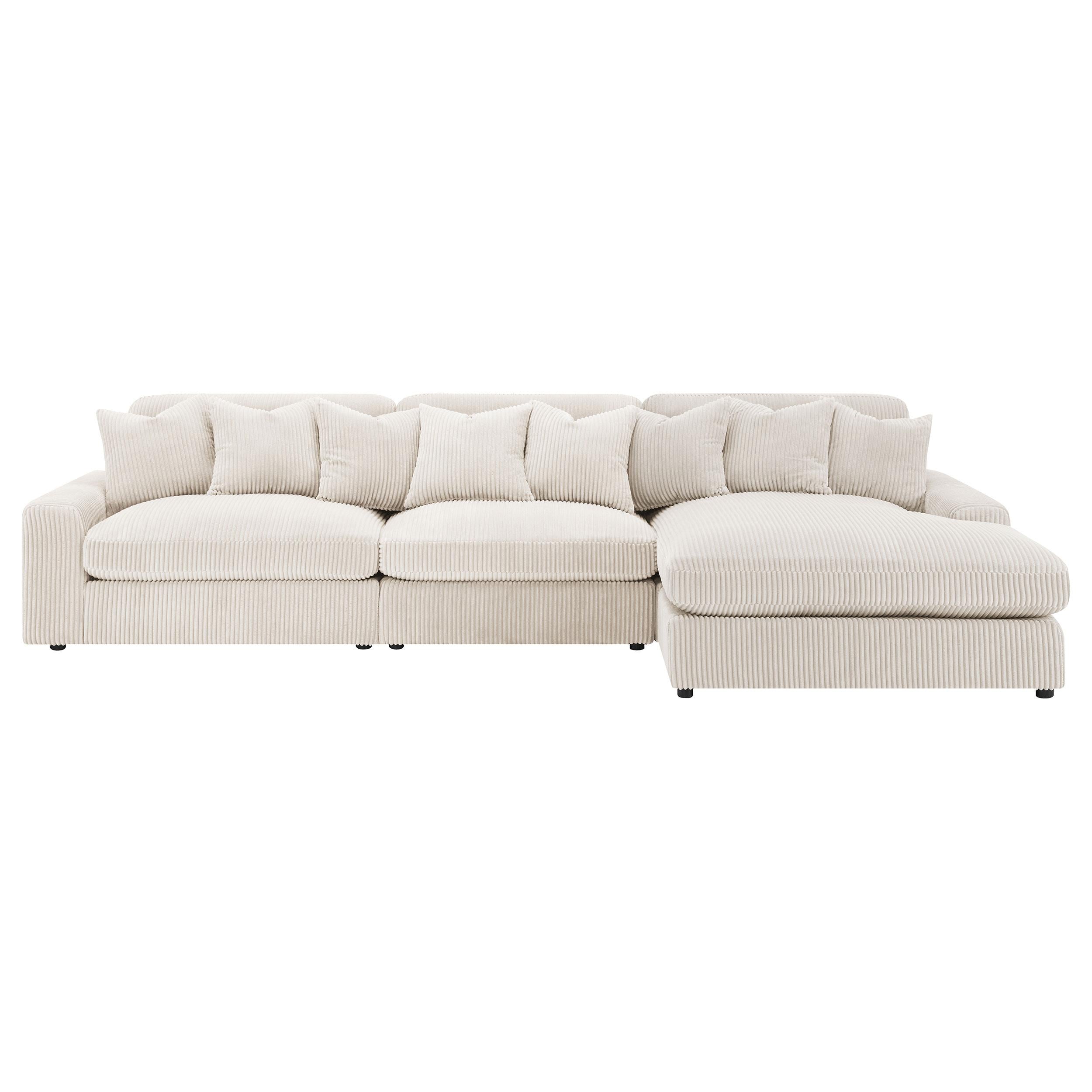Coaster Furniture Blaine 509899-SET Upholstered Reversible Sectional Sofa - Sand - Image 3