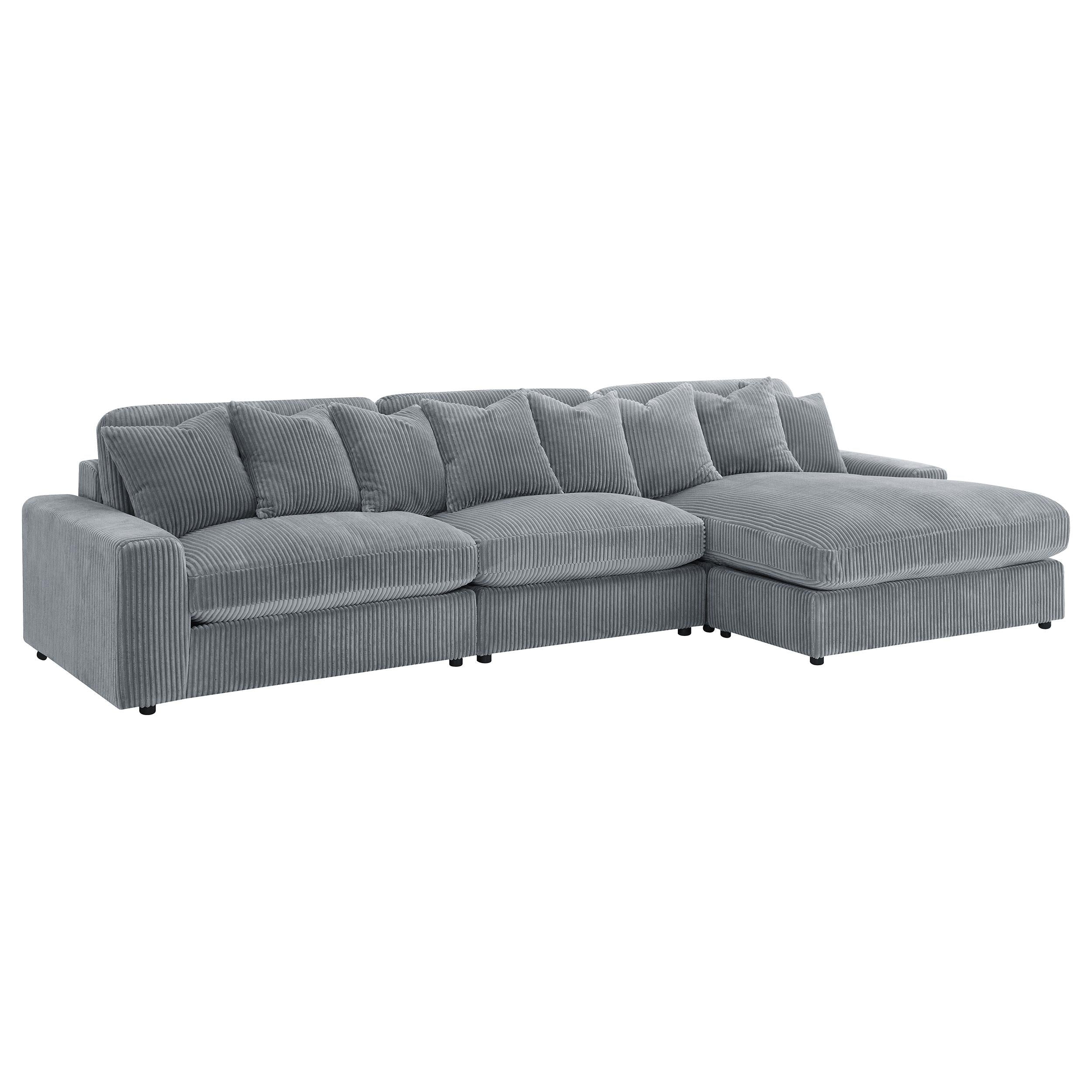 Coaster Furniture Blaine 509900-SET Upholstered Reversible Sectional Sofa - Fog - Image 1