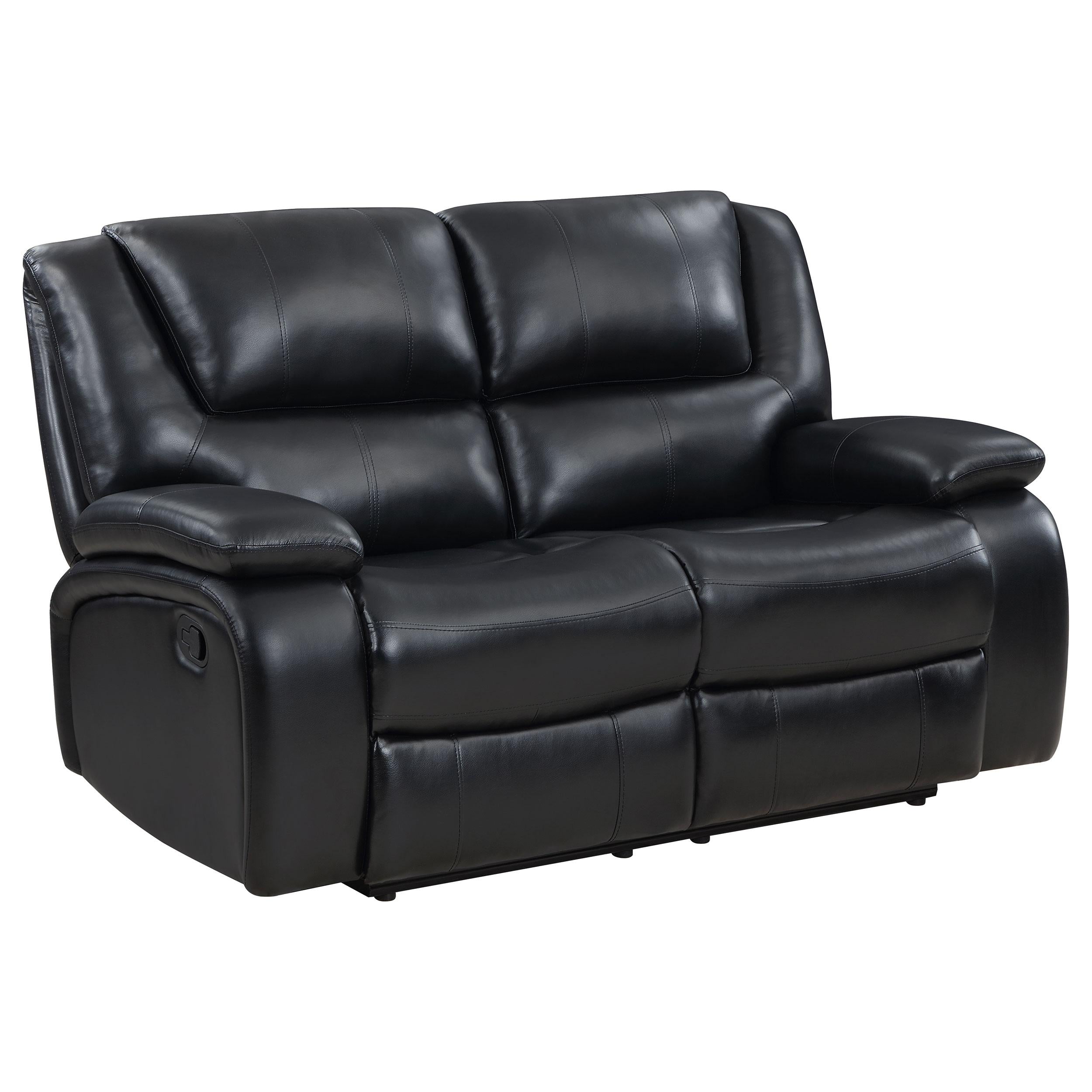 Coaster Furniture Camila 610245 Upholstered Motion Reclining Loveseat – Black