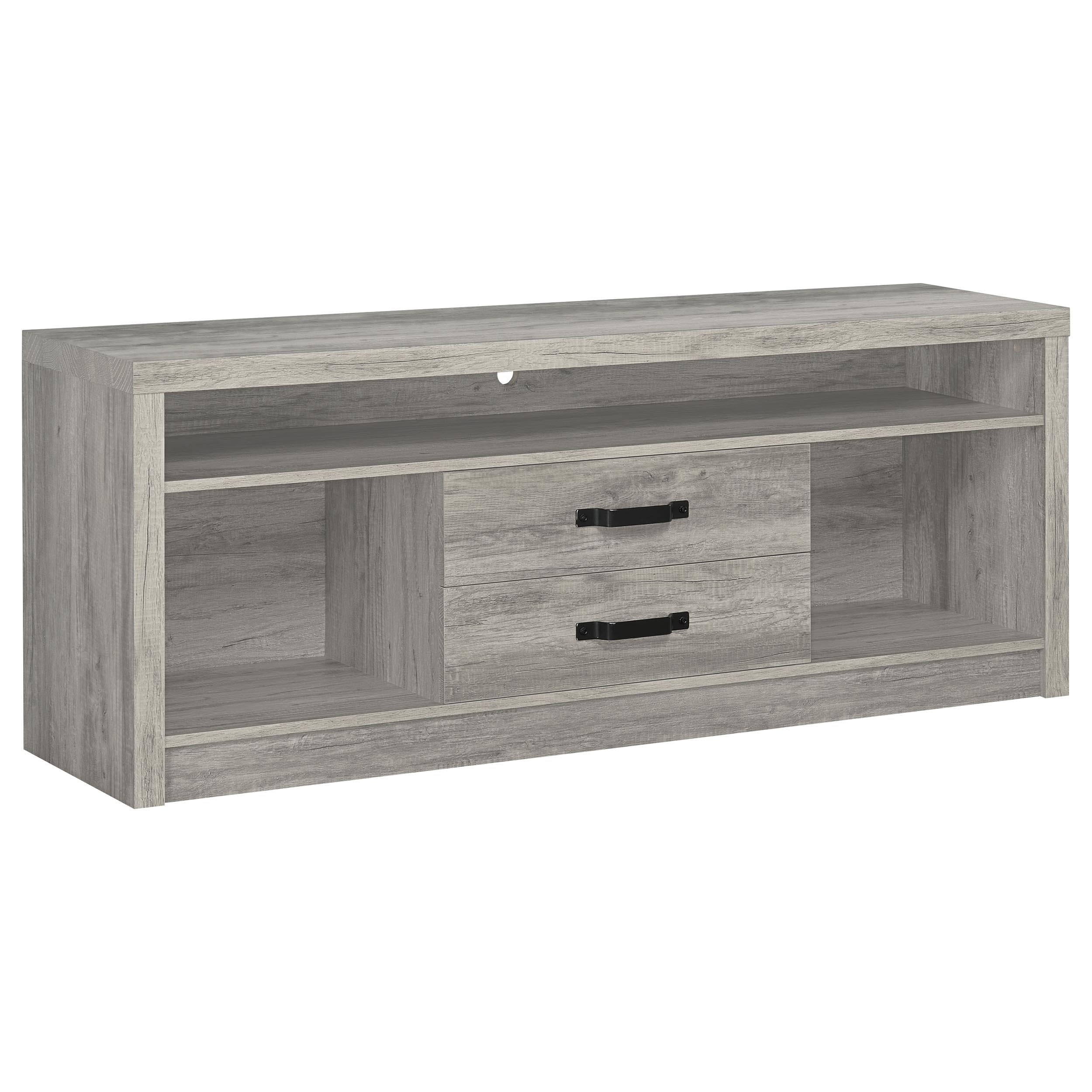 Coaster Furniture Burke 701024-SET 3-Piece Entertainment Center - Grey Driftwood - Image 2