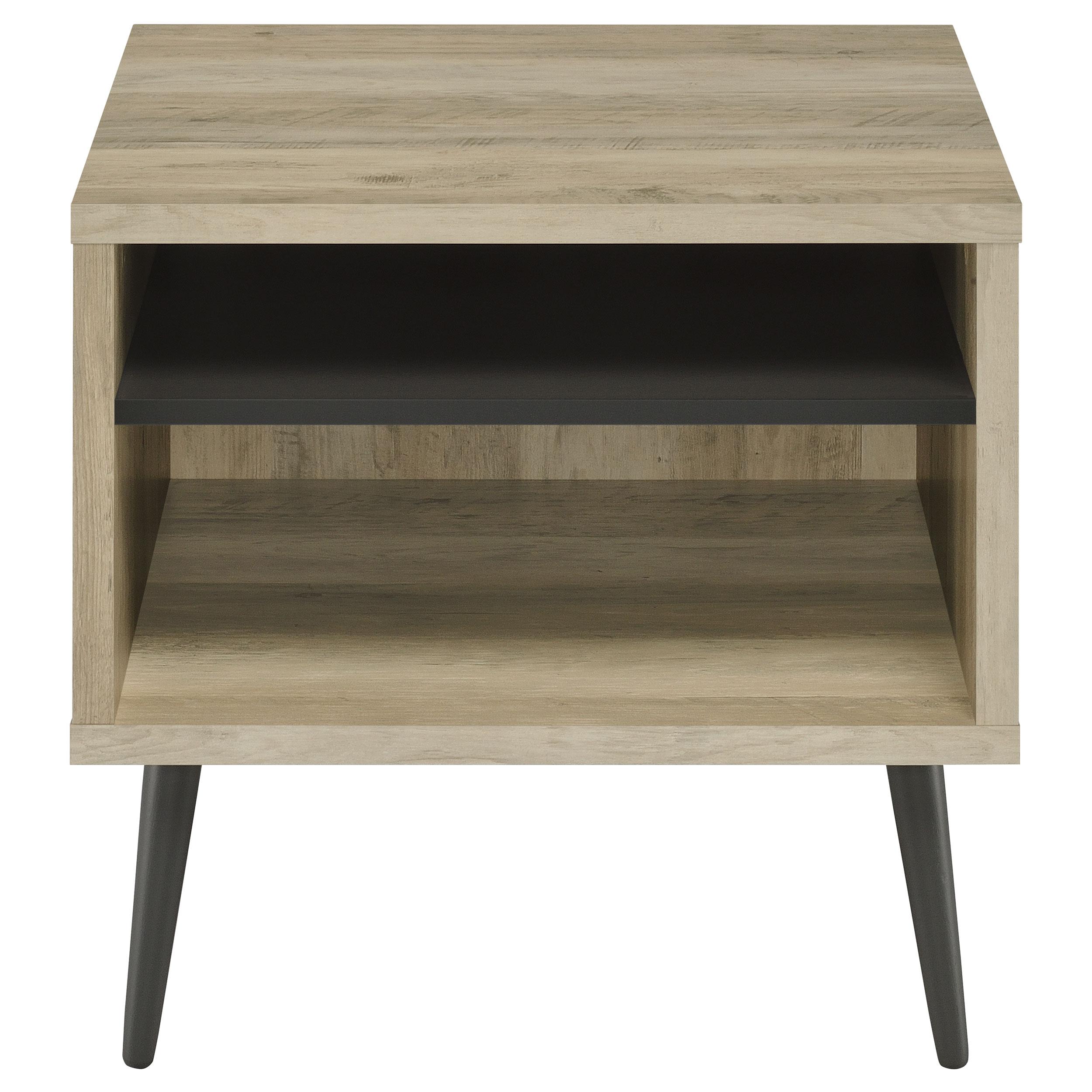 Coaster Furniture Welsh 701037 Square Engineered Wood Side End Table - Distressed Pine - Image 3