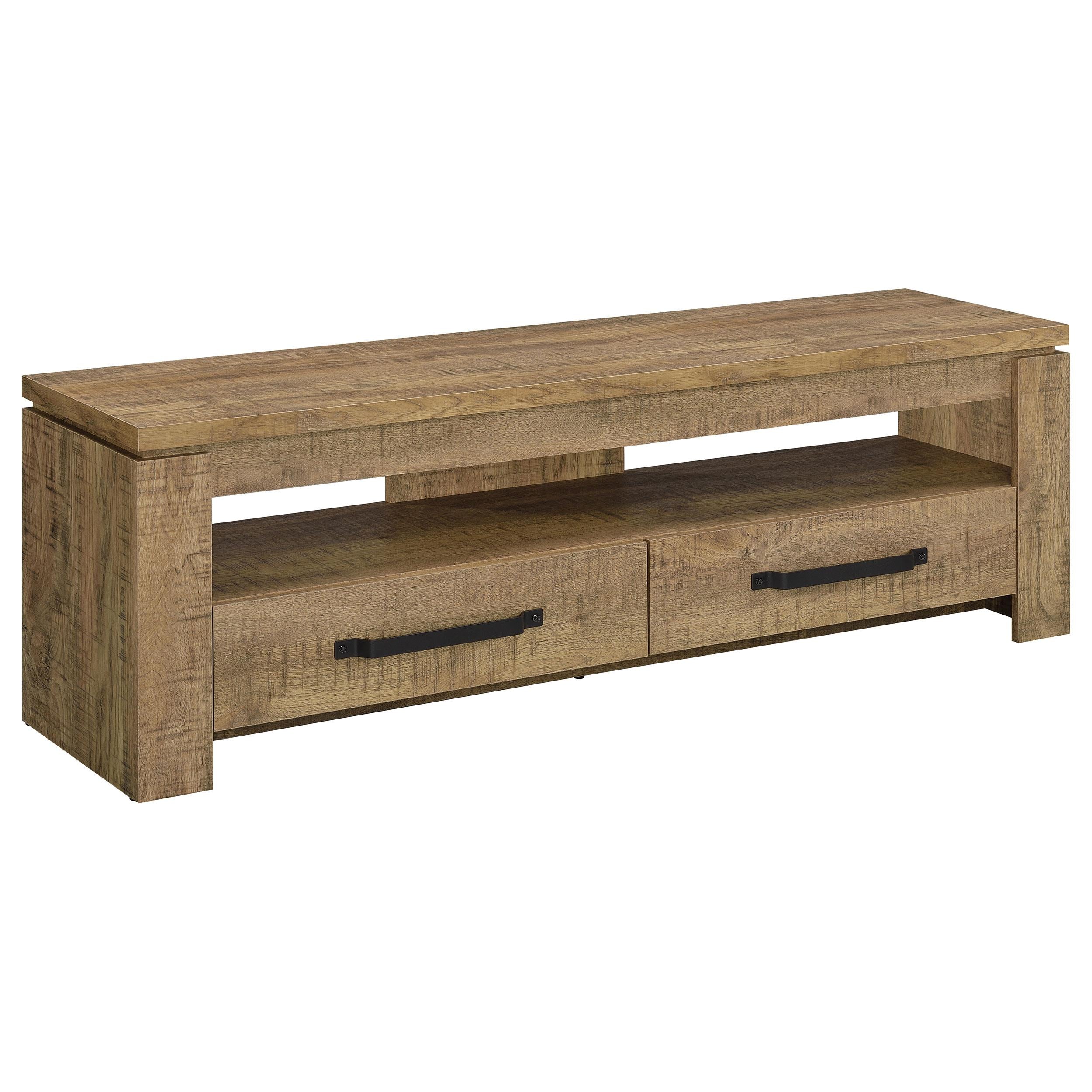 Coaster Furniture Elkton 701980 2-Drawer Engineered Wood 59″ TV Stand – Mango