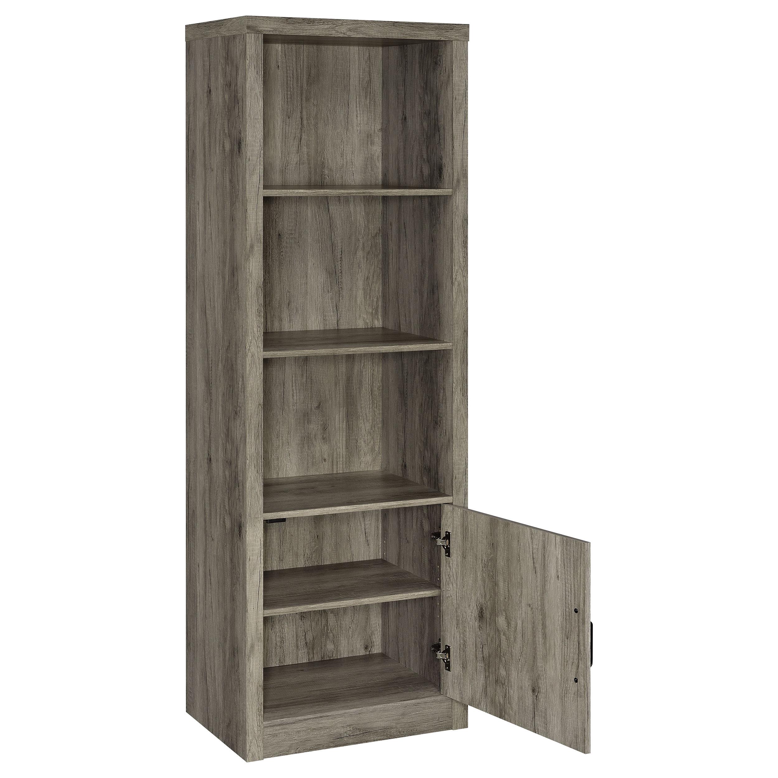 Coaster Furniture Burke 707726 3-shelf Engineered Wood Media Tower - Grey Driftwood - Image 3