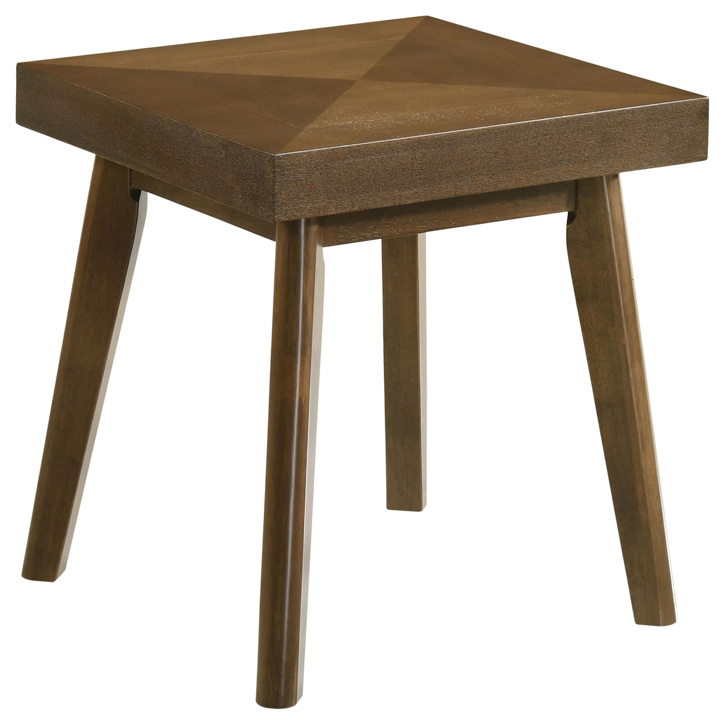 Coaster Furniture Westerly 707797 Square Wood Side End Table - Walnut Brown - Image 1