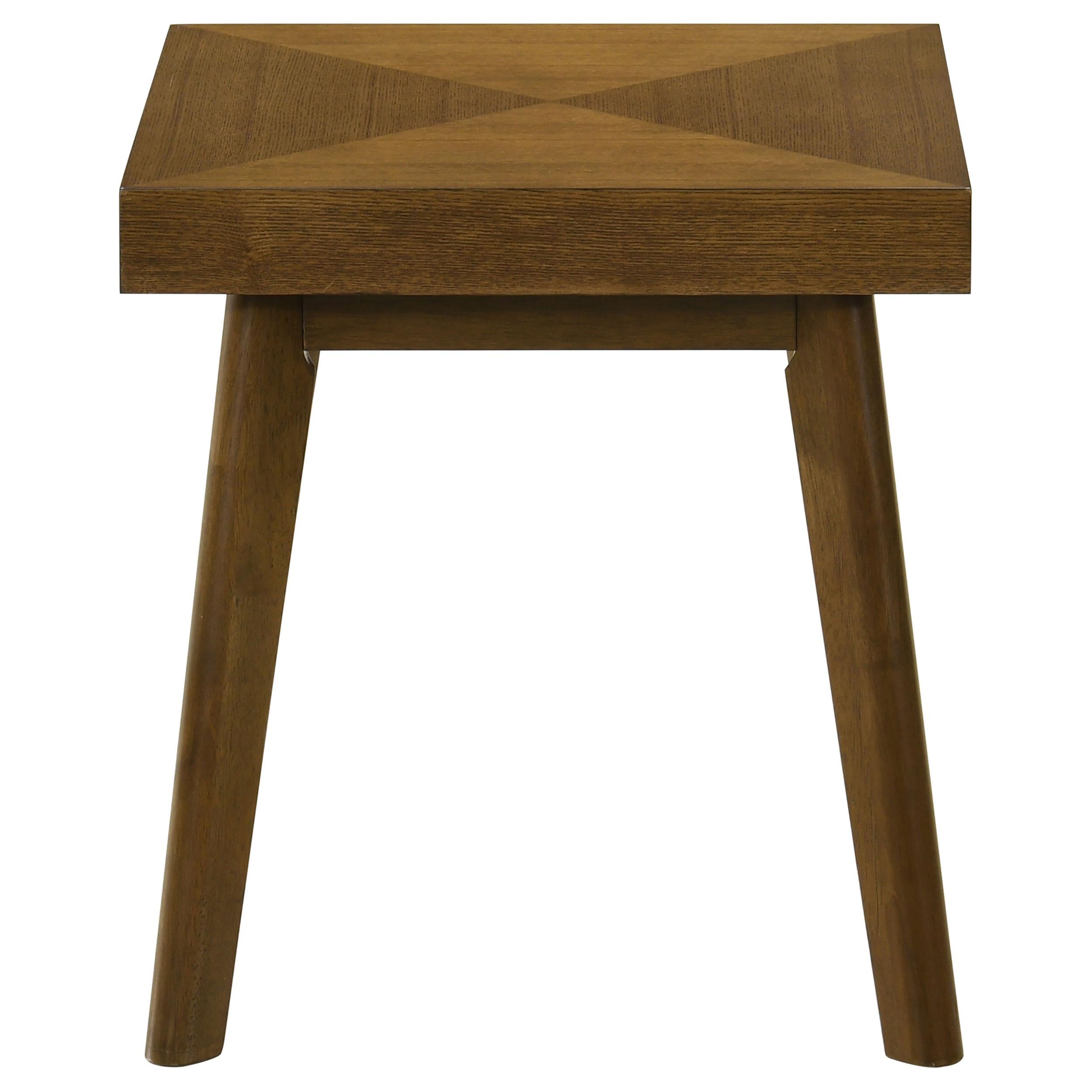 Coaster Furniture Westerly 707797 Square Wood Side End Table - Walnut Brown - Image 3