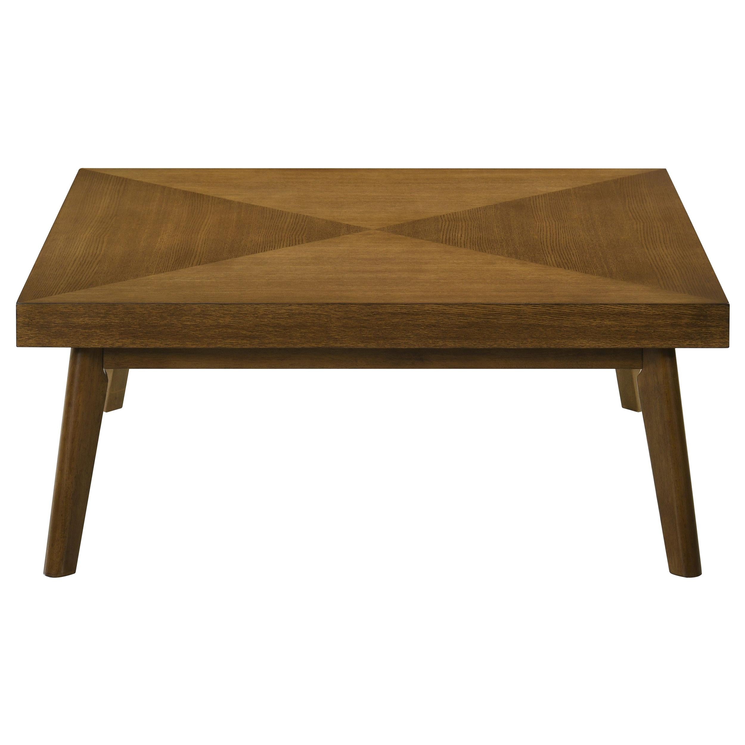 Coaster Furniture Westerly 707798 Square Wood Coffee Table - Walnut Brown - Image 3