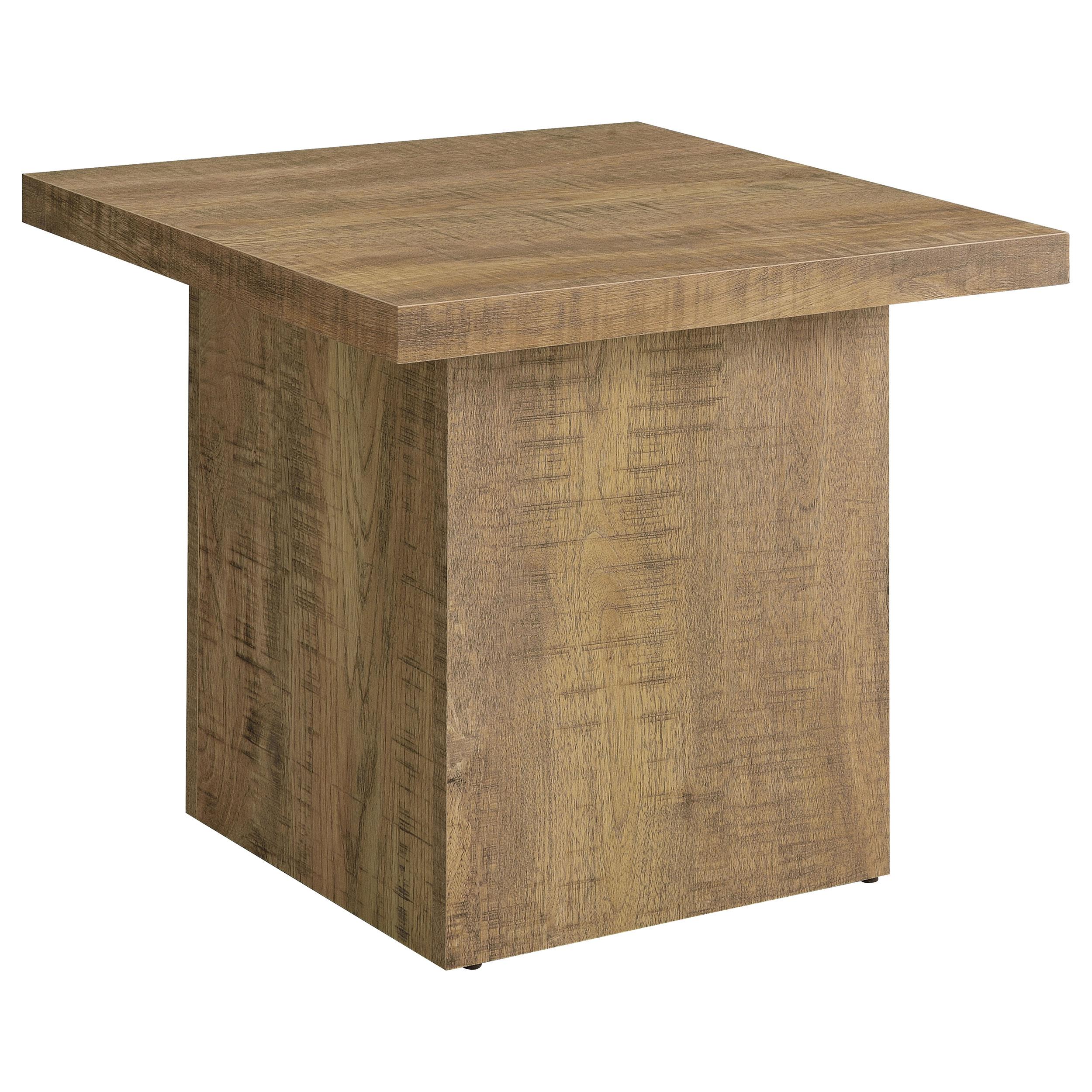 Coaster Furniture Devar 708067 Square Engineered Wood End Table - Mango Brown - Image 1