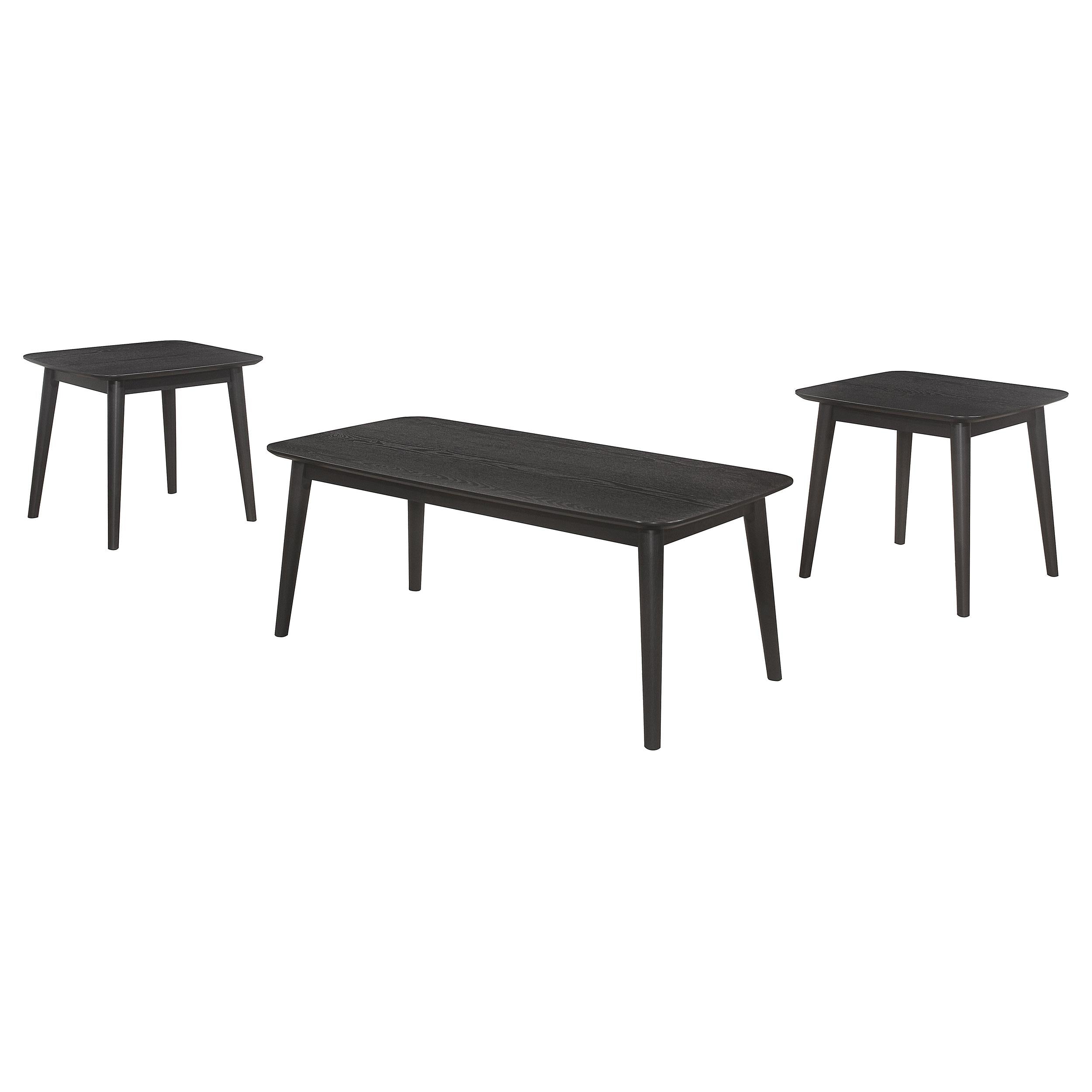 Coaster Furniture Radley 708490 3-piece Rectangular Coffee Table Set - Black - Image 1