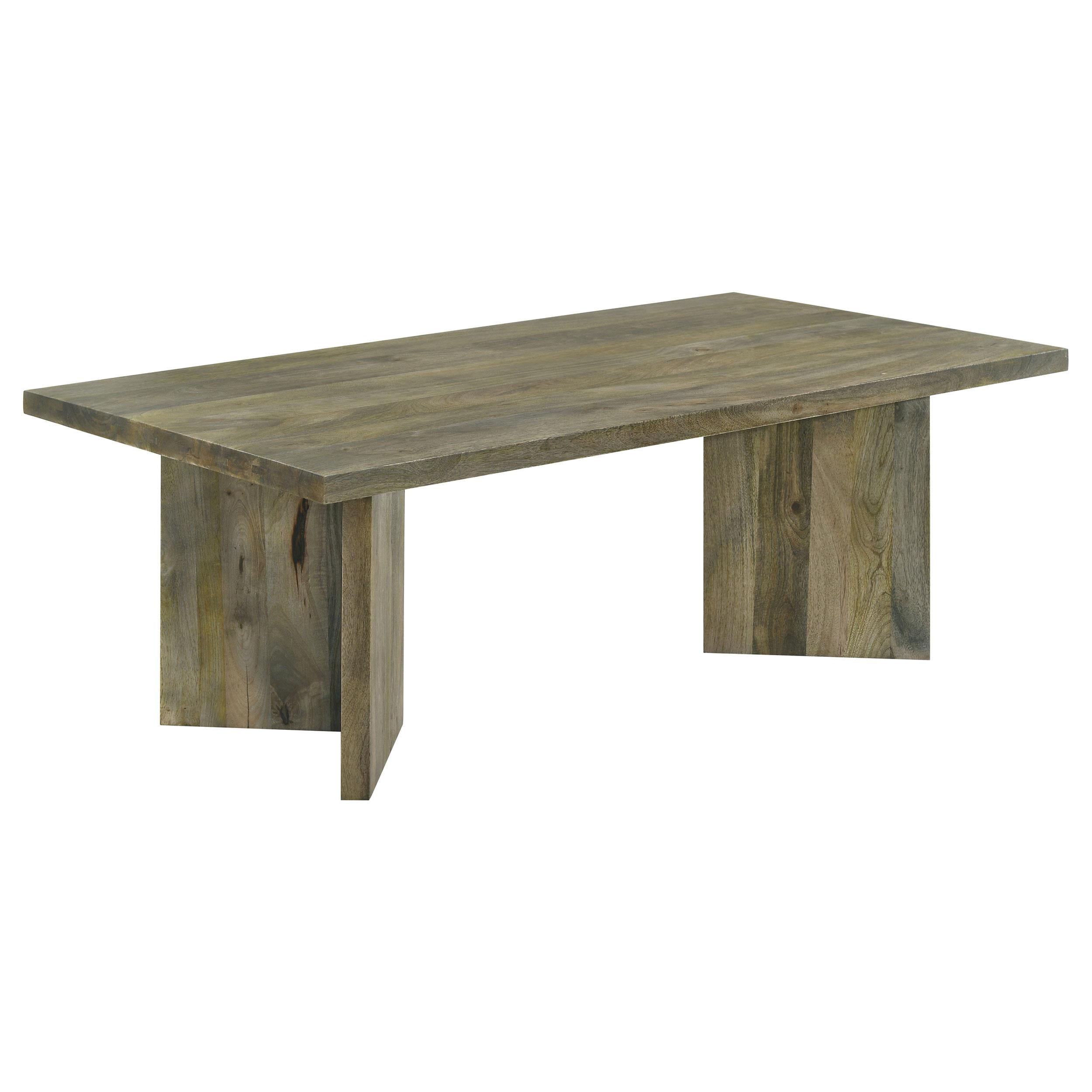 Coaster Furniture Andando 708498 Rectangular Solid Wood Coffee Table – Mango Brown