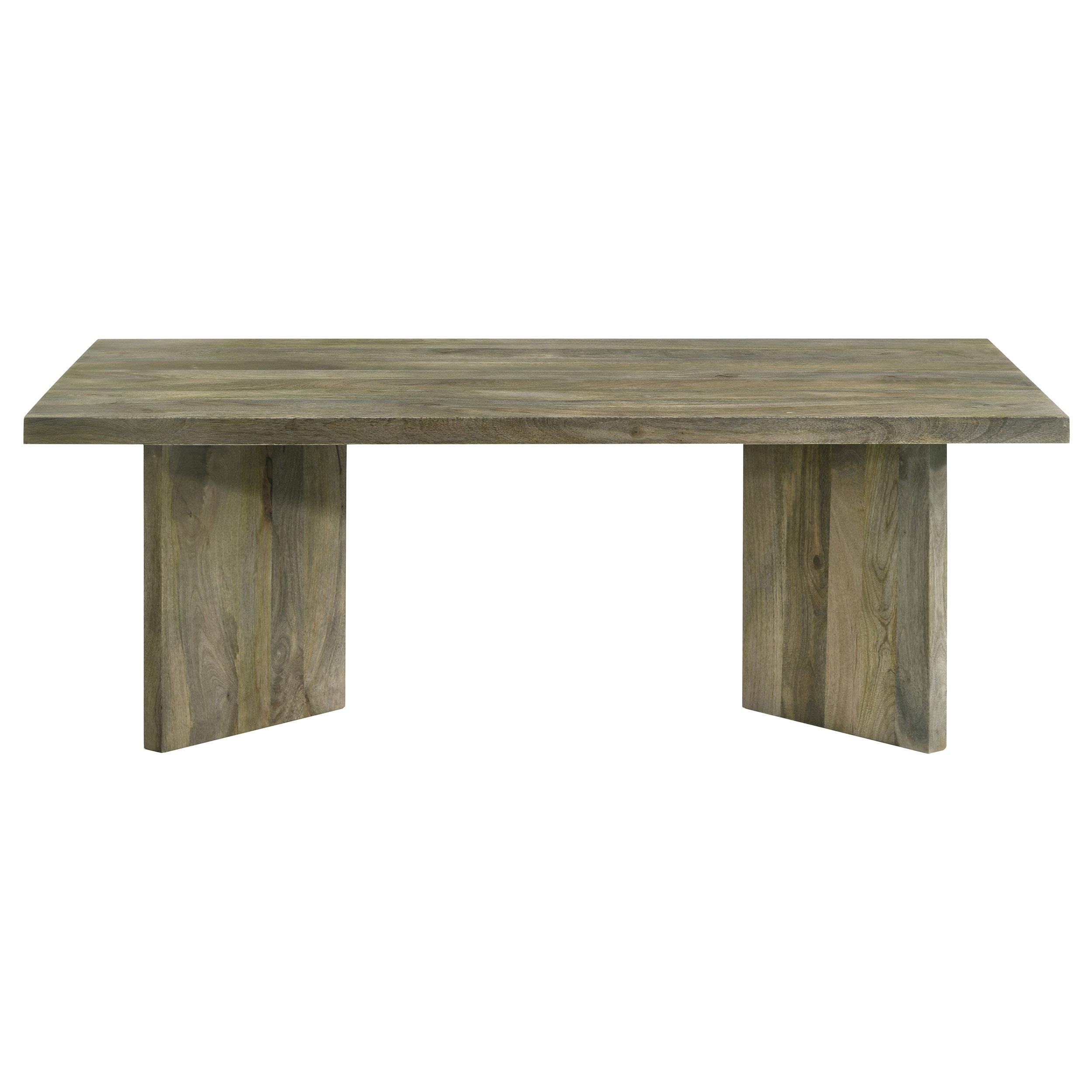 Coaster Furniture Andando 708498 Rectangular Solid Wood Coffee Table - Mango Brown - Image 2