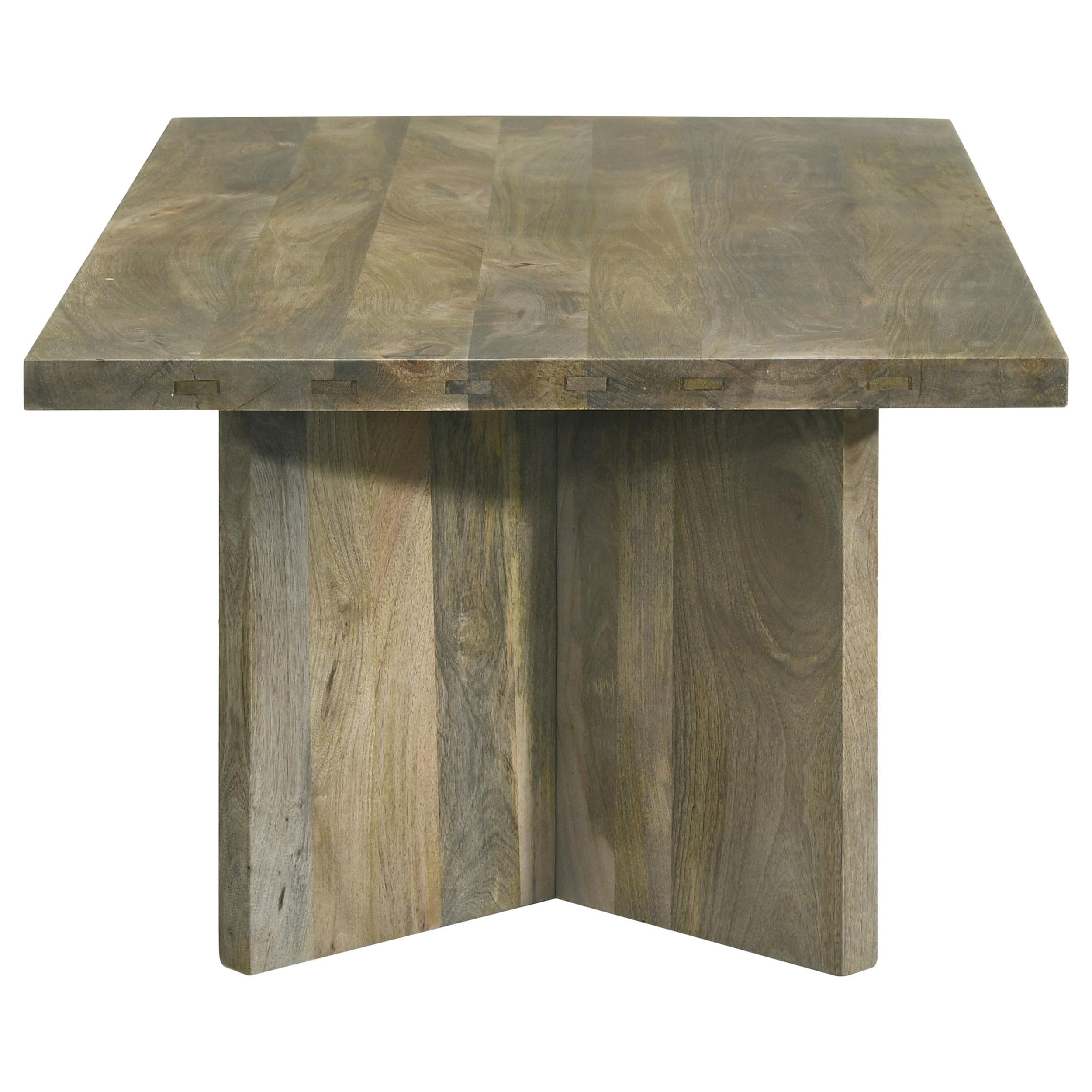 Coaster Furniture Andando 708498 Rectangular Solid Wood Coffee Table - Mango Brown - Image 3