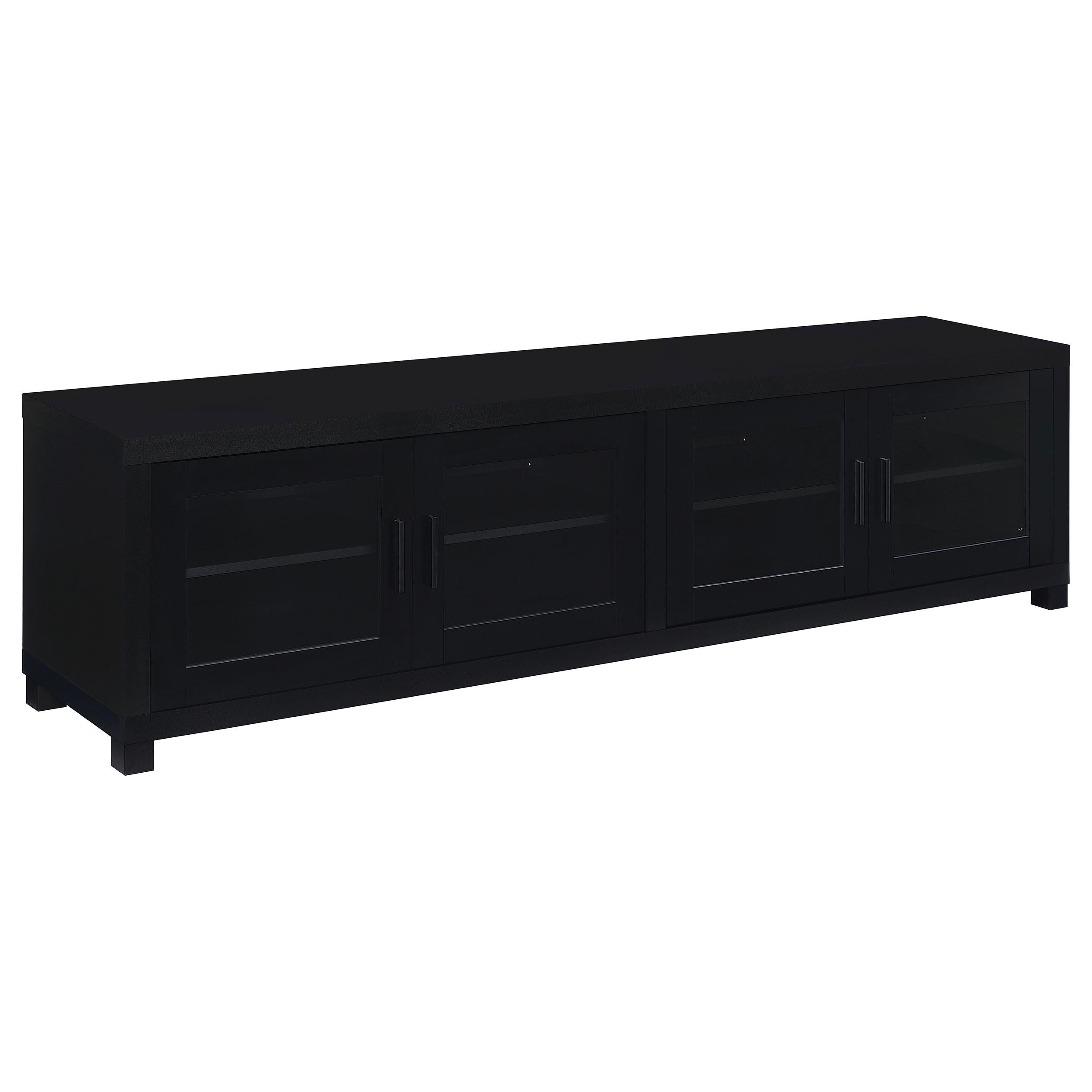 Coaster Furniture Jupiter 736303 4-door Engineered Wood 79-inch TV Stand - Black - Image 1