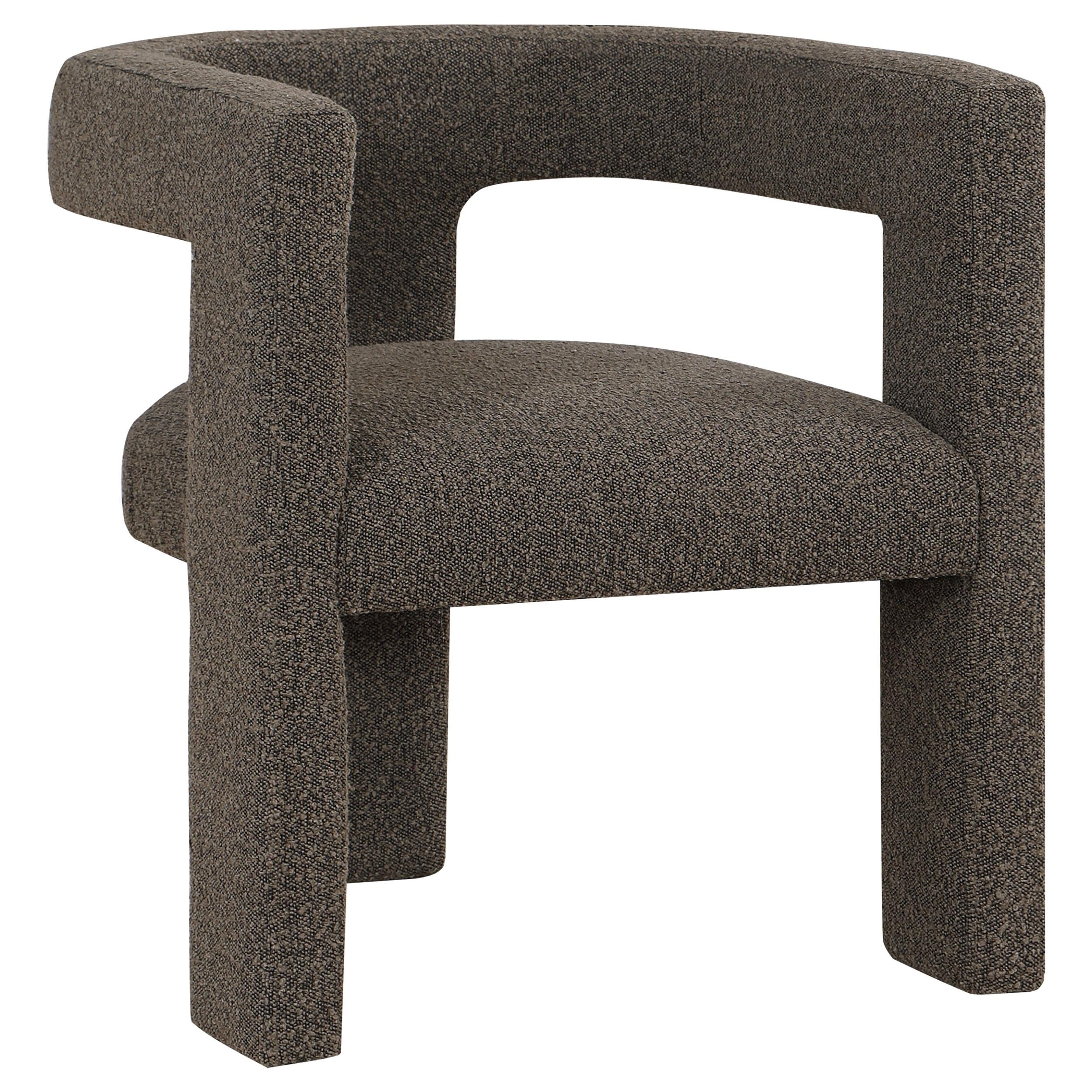 Coaster Furniture Petra 902880 Boucle Upholstered Accent Side Chair - Chocolate Brown - Image 1