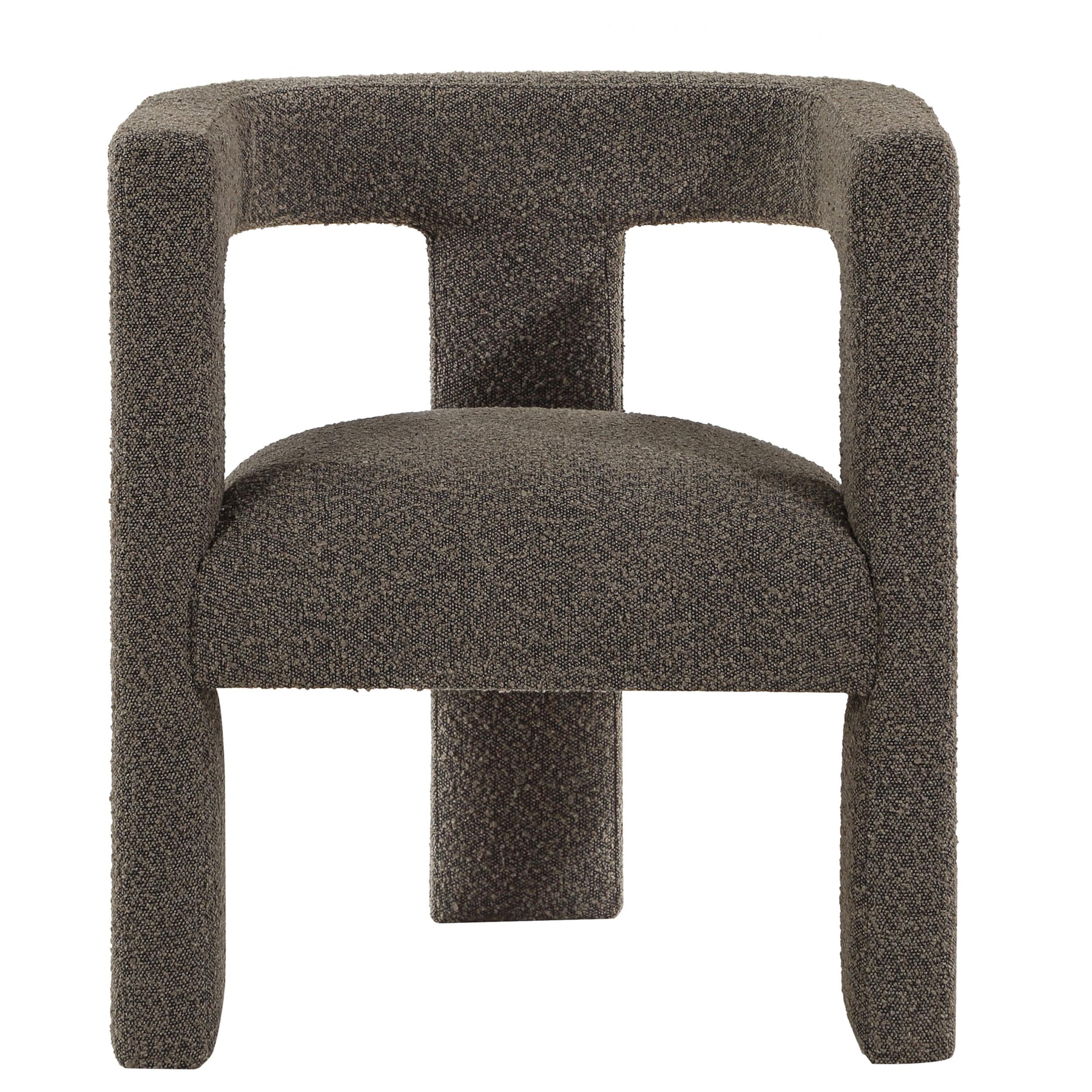 Coaster Furniture Petra 902880 Boucle Upholstered Accent Side Chair - Chocolate Brown - Image 2