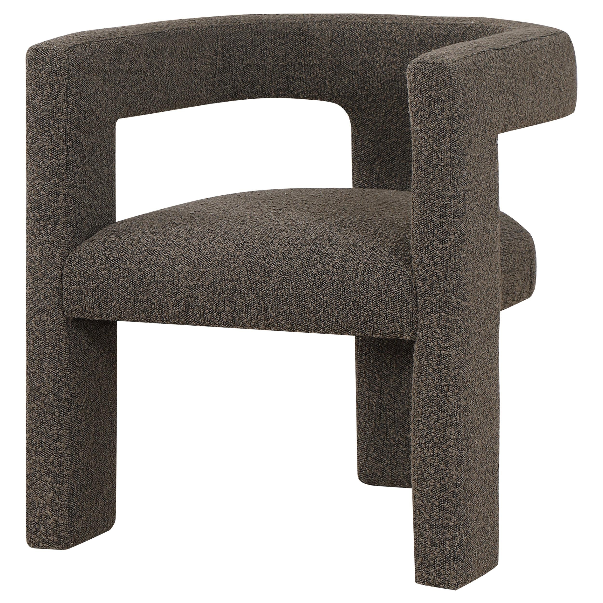 Coaster Furniture Petra 902880 Boucle Upholstered Accent Side Chair - Chocolate Brown - Image 3