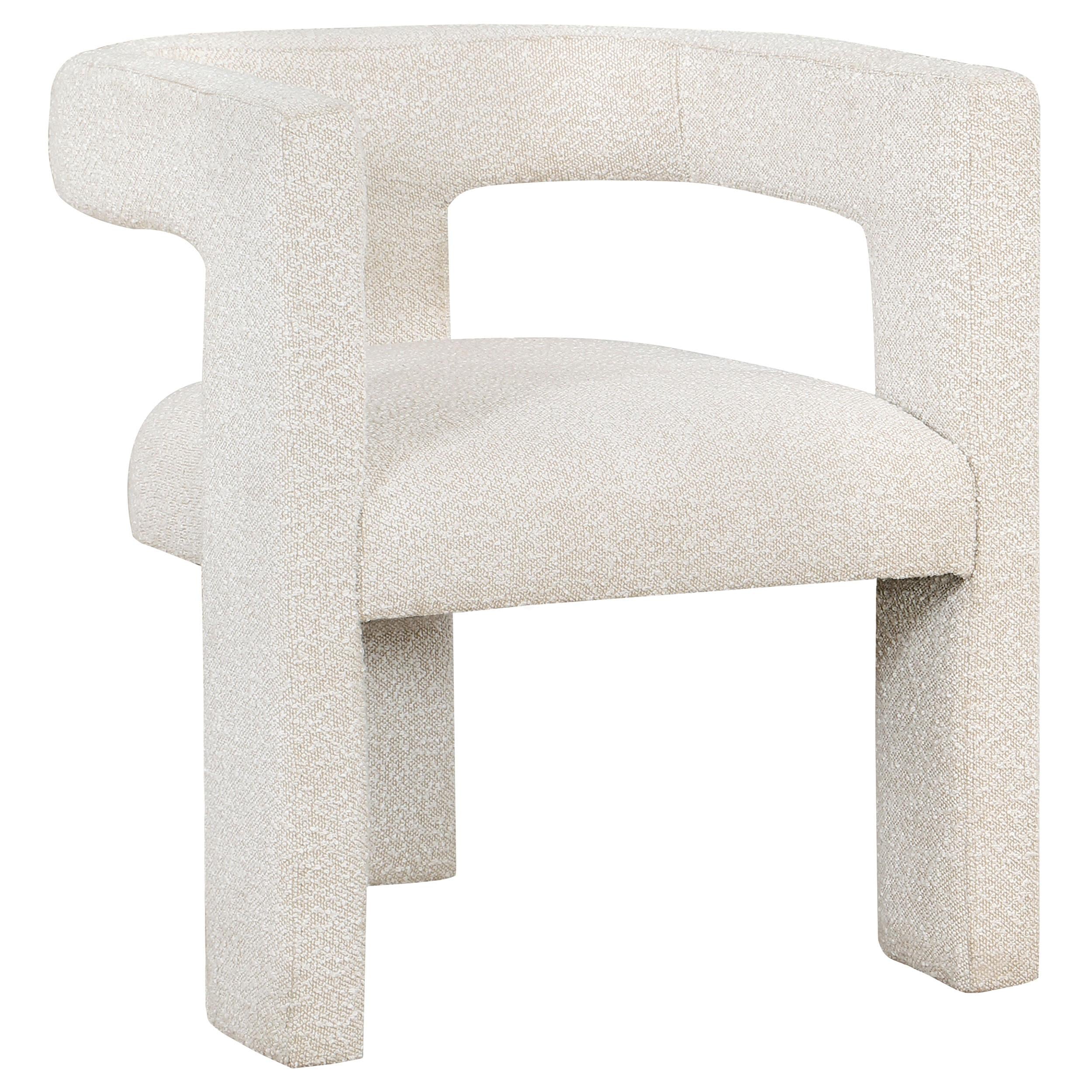 Coaster Furniture Petra 902881 Boucle Upholstered Accent Side Chair - White - Image 1