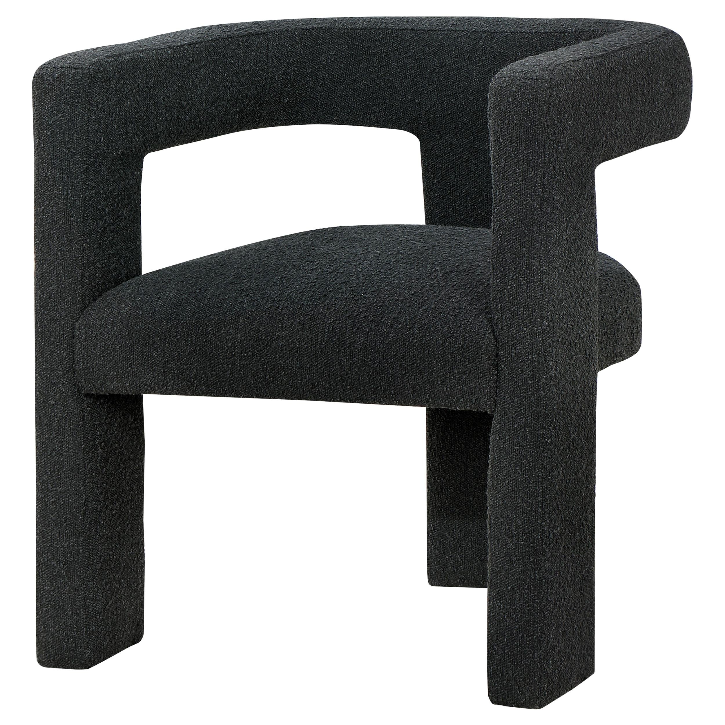 Coaster Furniture Petra 902882 Boucle Upholstered Accent Side Chair - Black - Image 3