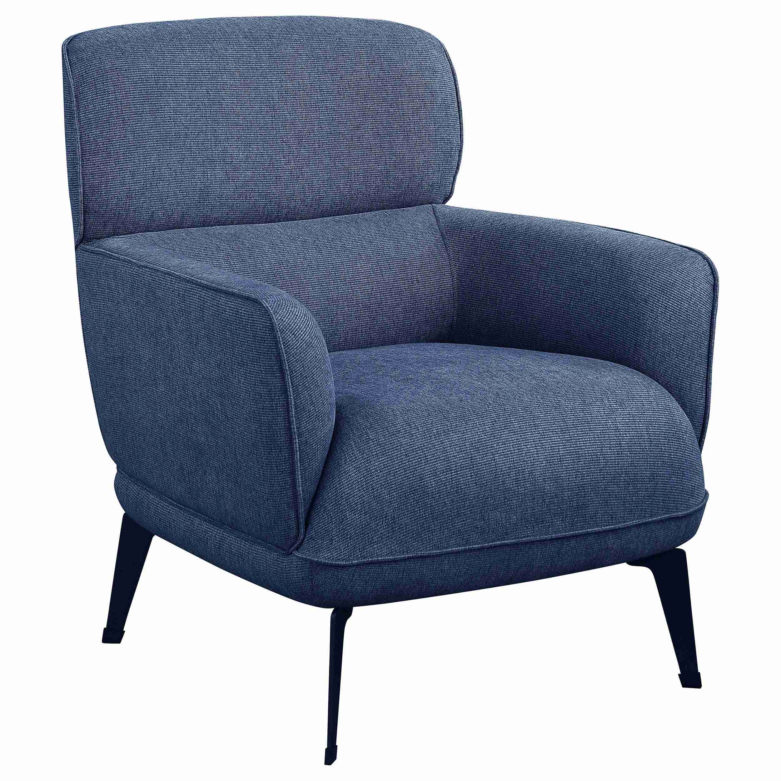 Coaster Furniture Andrea 903083 Upholstered Crecent Arm Accent Chair – Blue