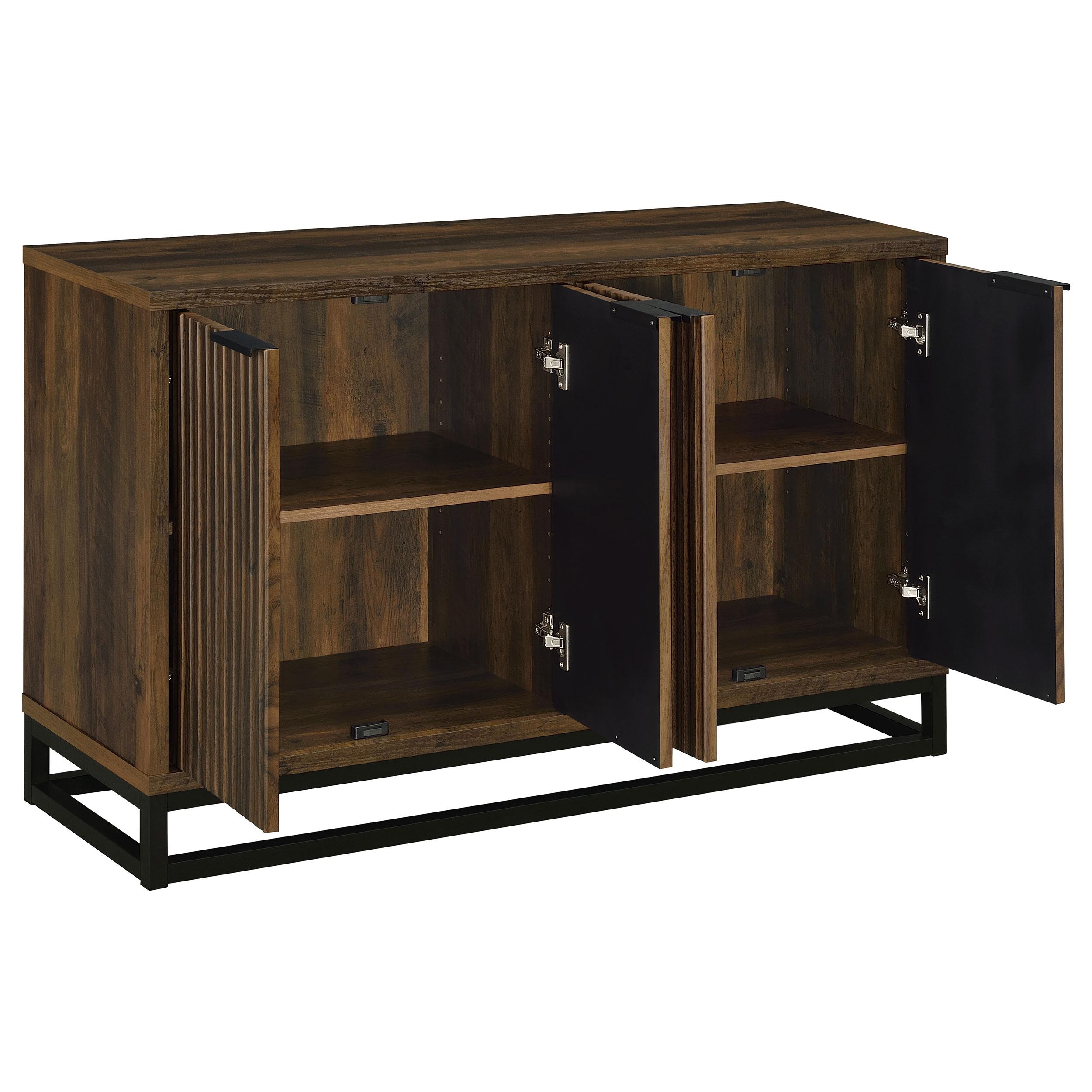 Coaster Furniture Ryatt 950393 4-door Engineered Wood Accent Cabinet - Dark Pine - Image 3