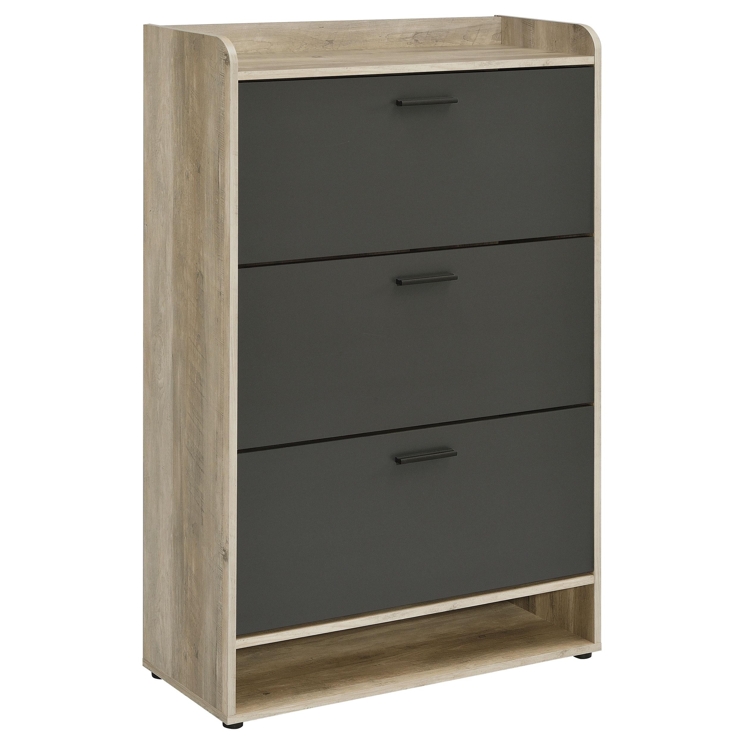 Coaster Furniture Denia 950404 3-tier Engineered Wood Shoe Cabinet – Grey