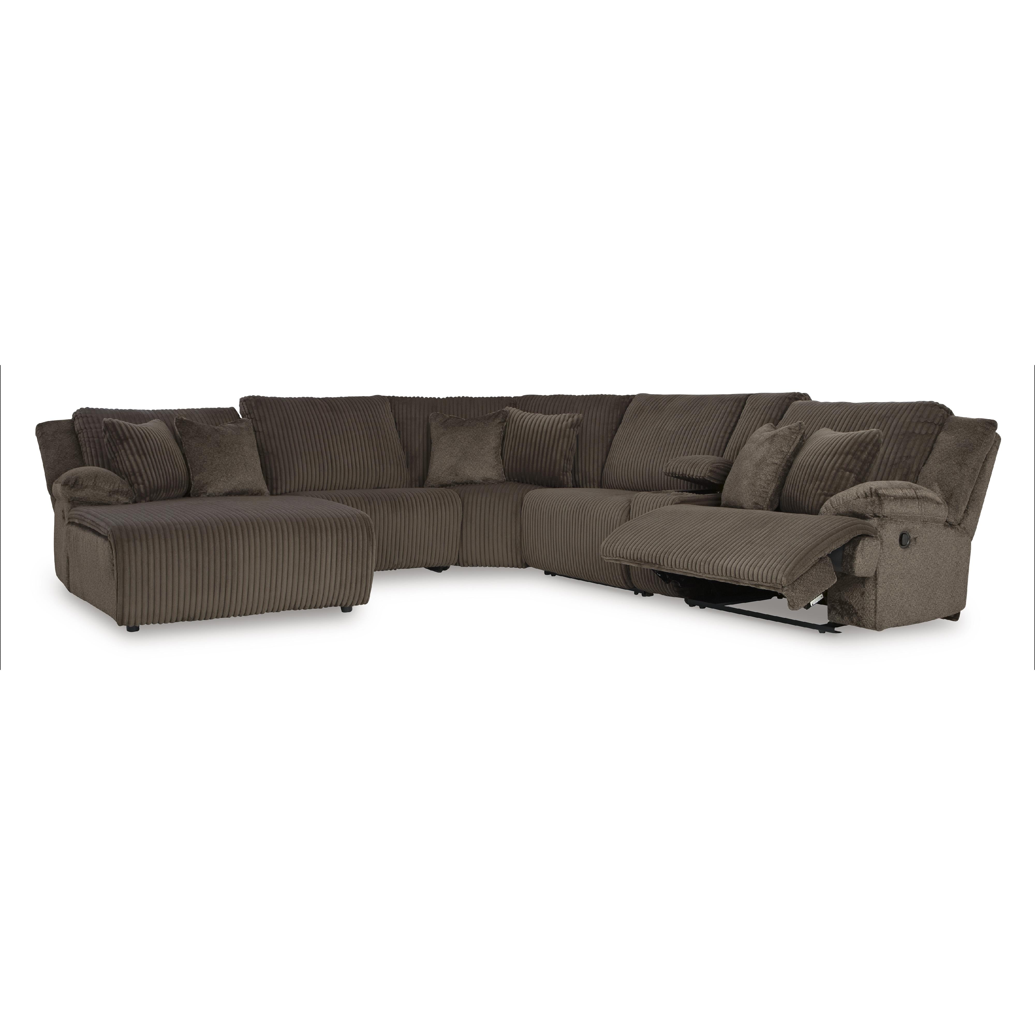 Signature Design by Ashley Top Tier 92705S2 6 pc Reclining Sectional with Chaise - Image 2