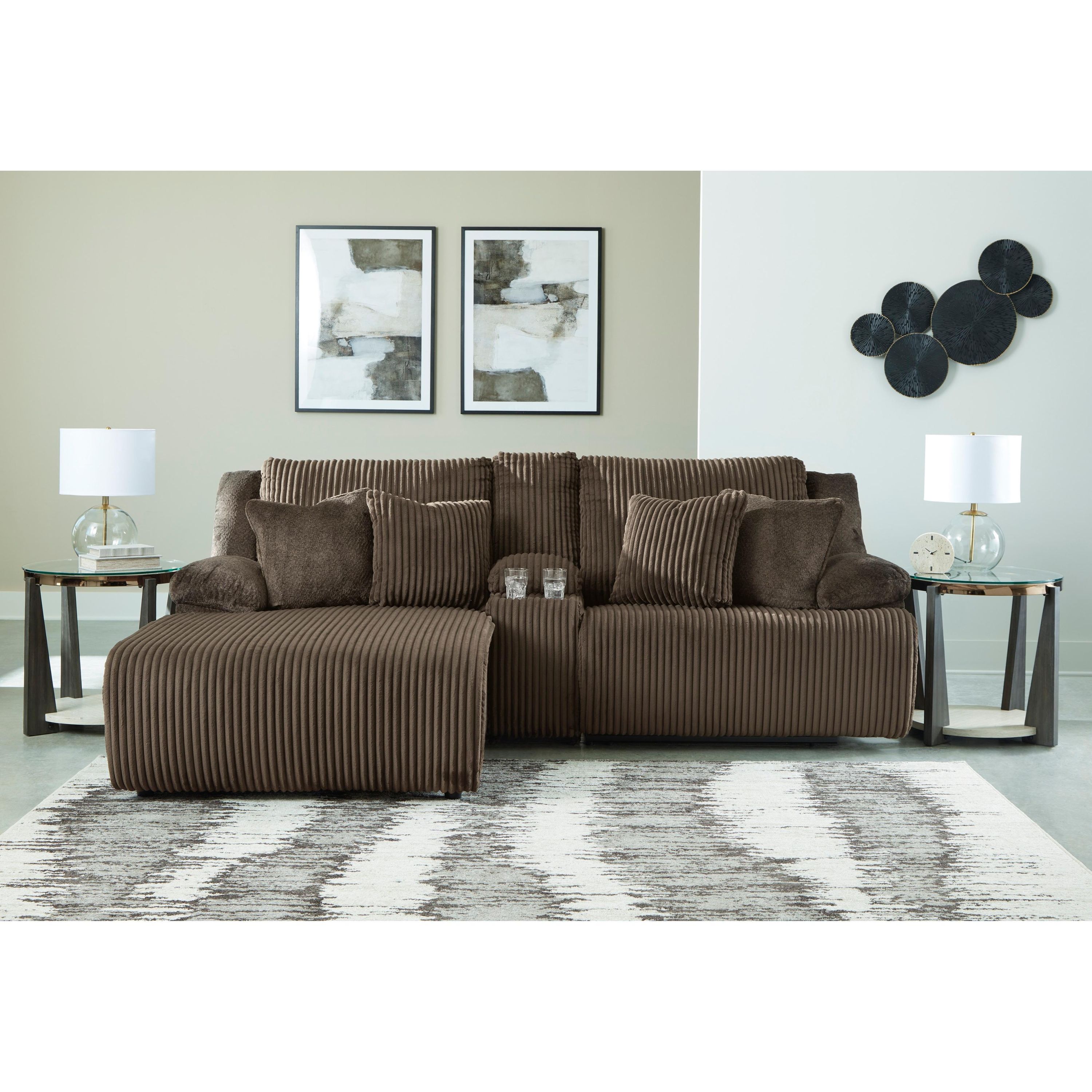 Signature Design by Ashley Top Tier 92705S5 3 pc Reclining Sectional Sofa with Chaise - Image 2