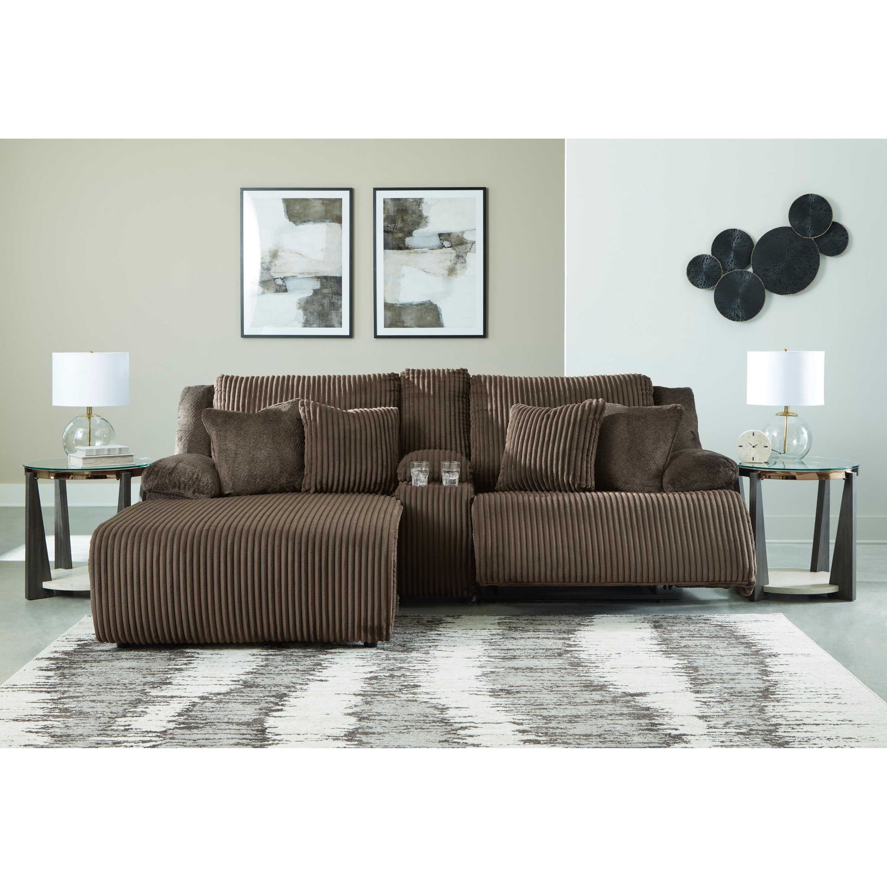 Signature Design by Ashley Top Tier 92705S5 3 pc Reclining Sectional Sofa with Chaise - Image 3