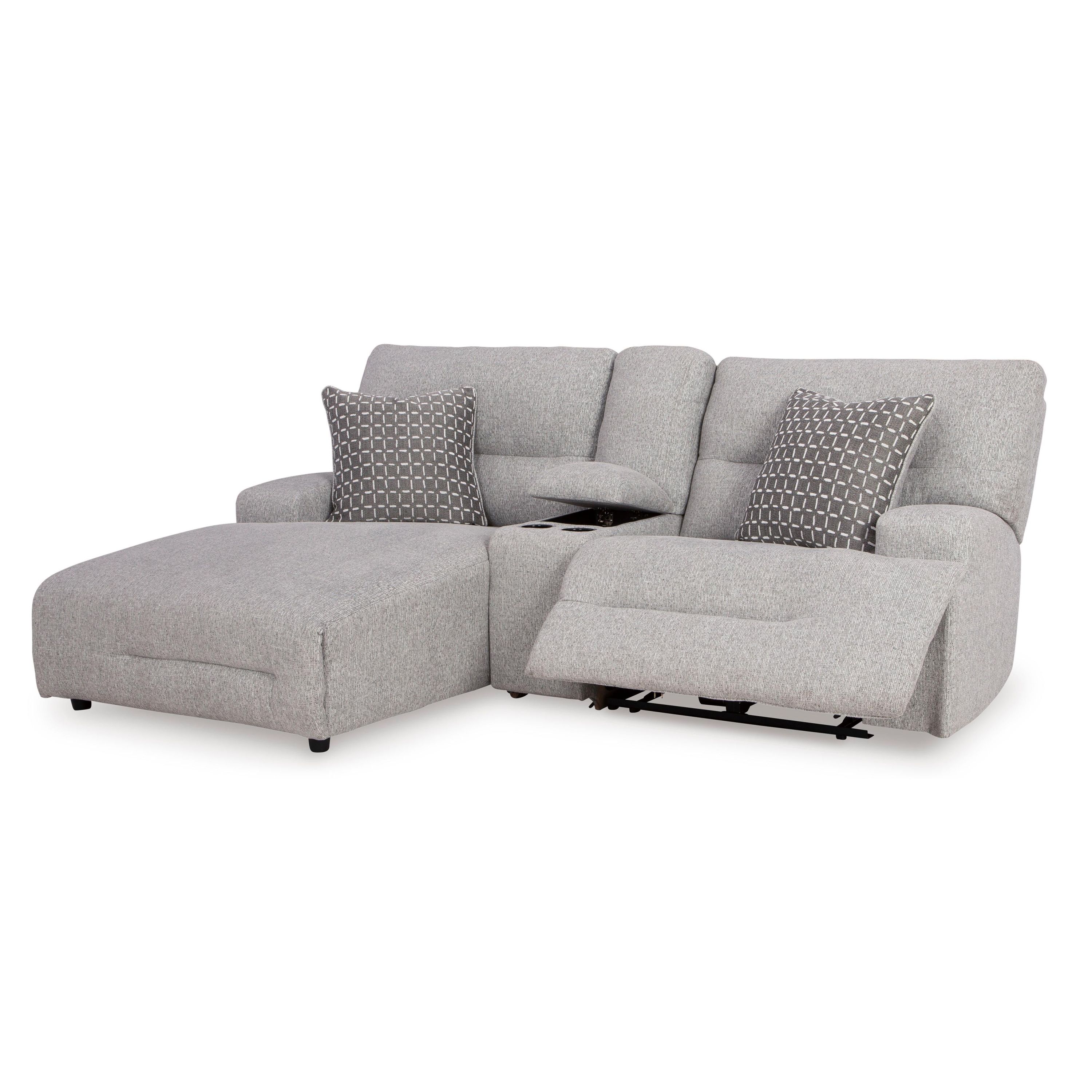 Signature Design by Ashley Acklen Place 93605S5 3 pc Power Reclining Sectional Sofa with Chaise - Image 1