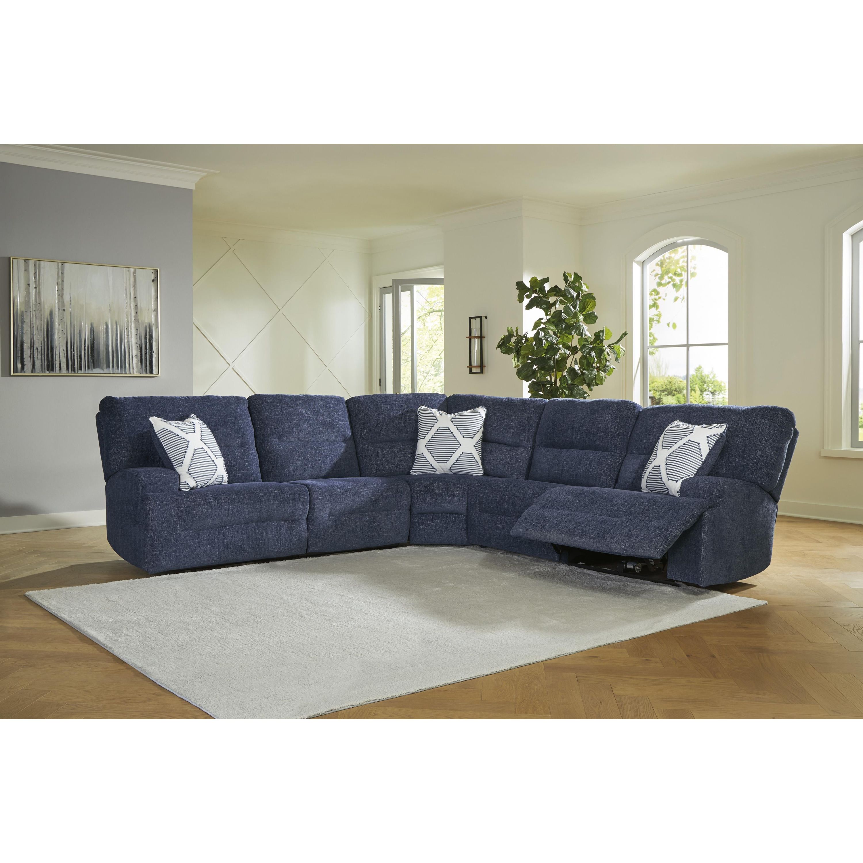 Signature Design by Ashley Acklen Place 93607S3 5 pc Power Reclining Sectional - Image 2