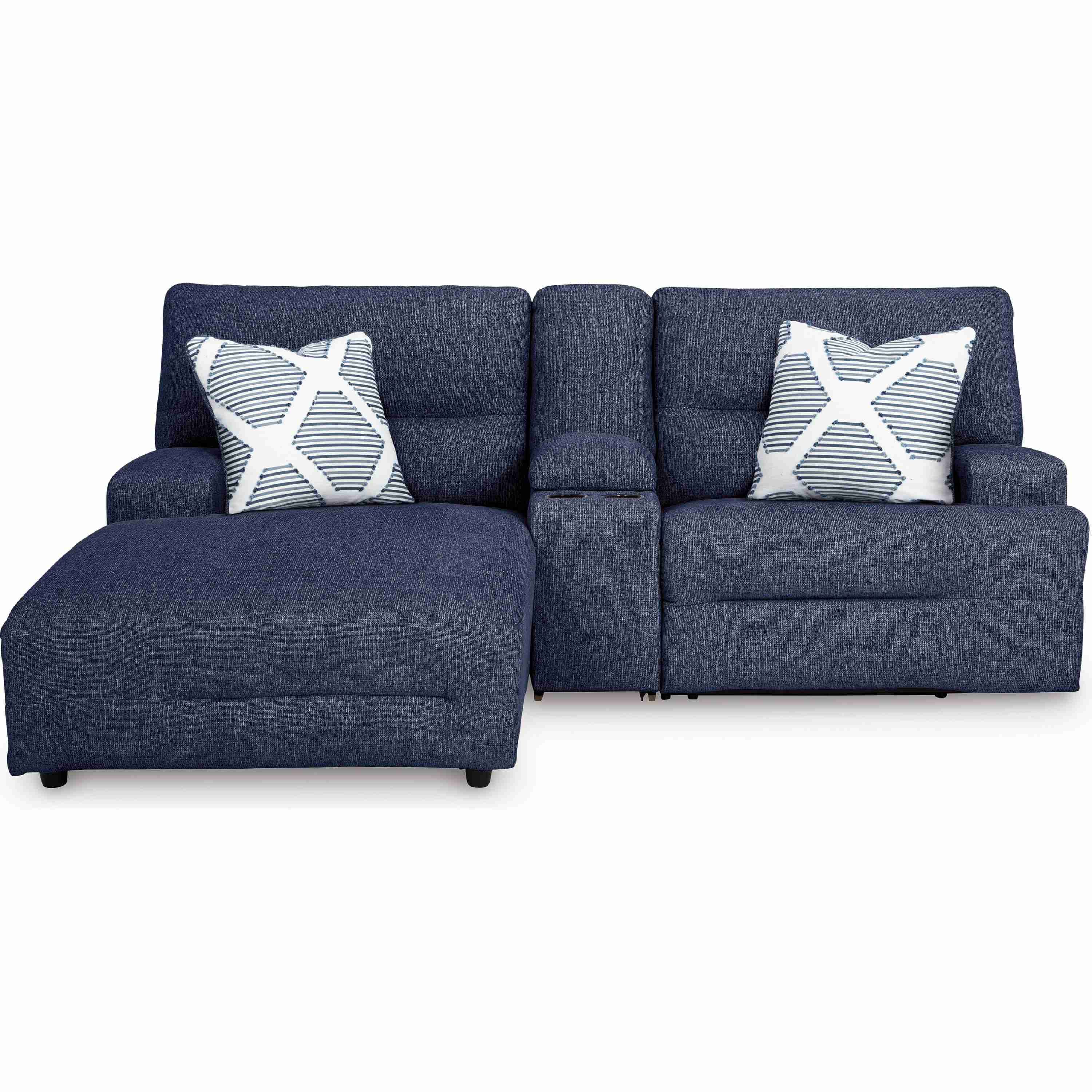 Signature Design by Ashley Acklen Place 93607S5 3 pc Power Reclining Sectional Sofa with Chaise - Image 3