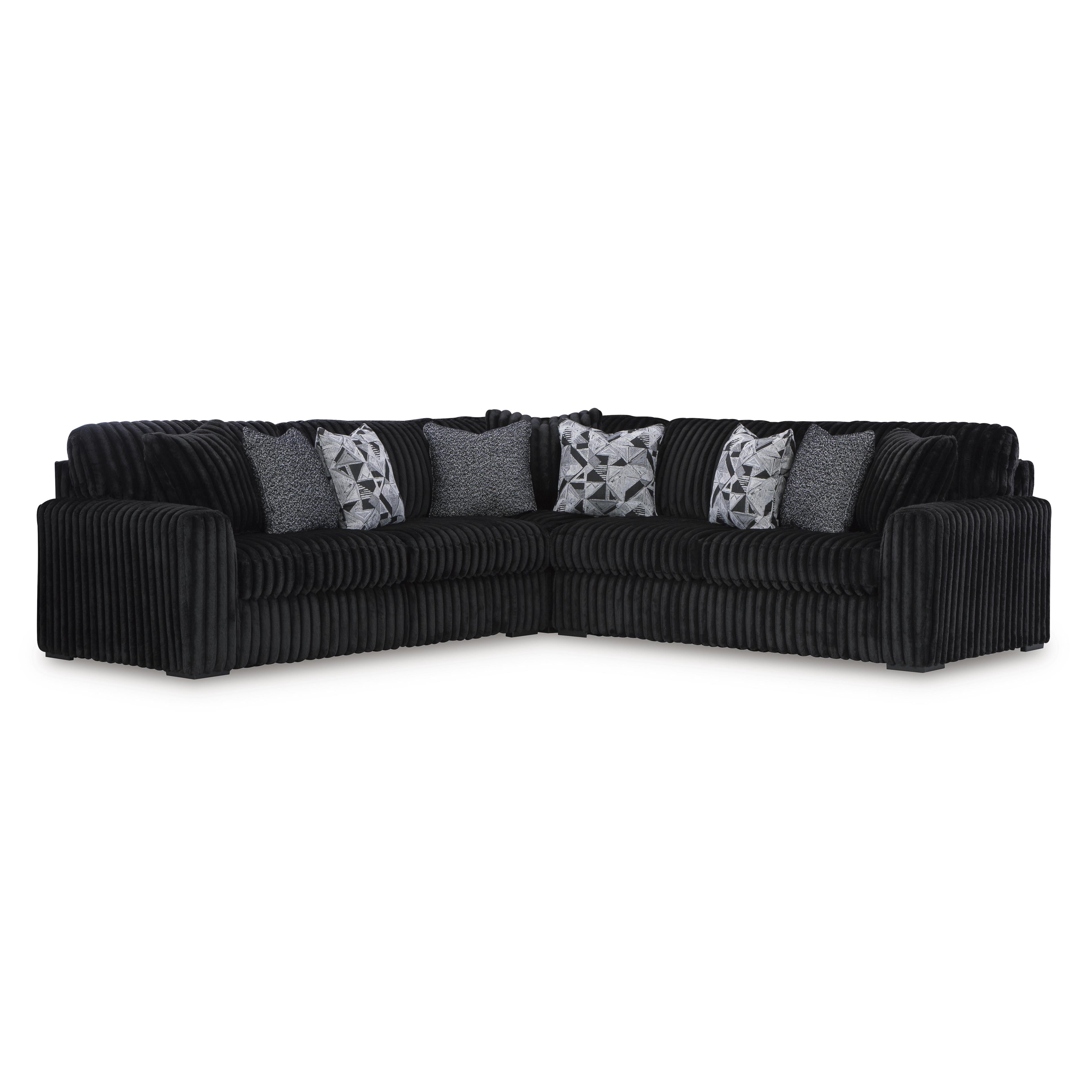 Signature Design by Ashley Midnight-Madness 98103S6 3 pc Sectional - Image 1