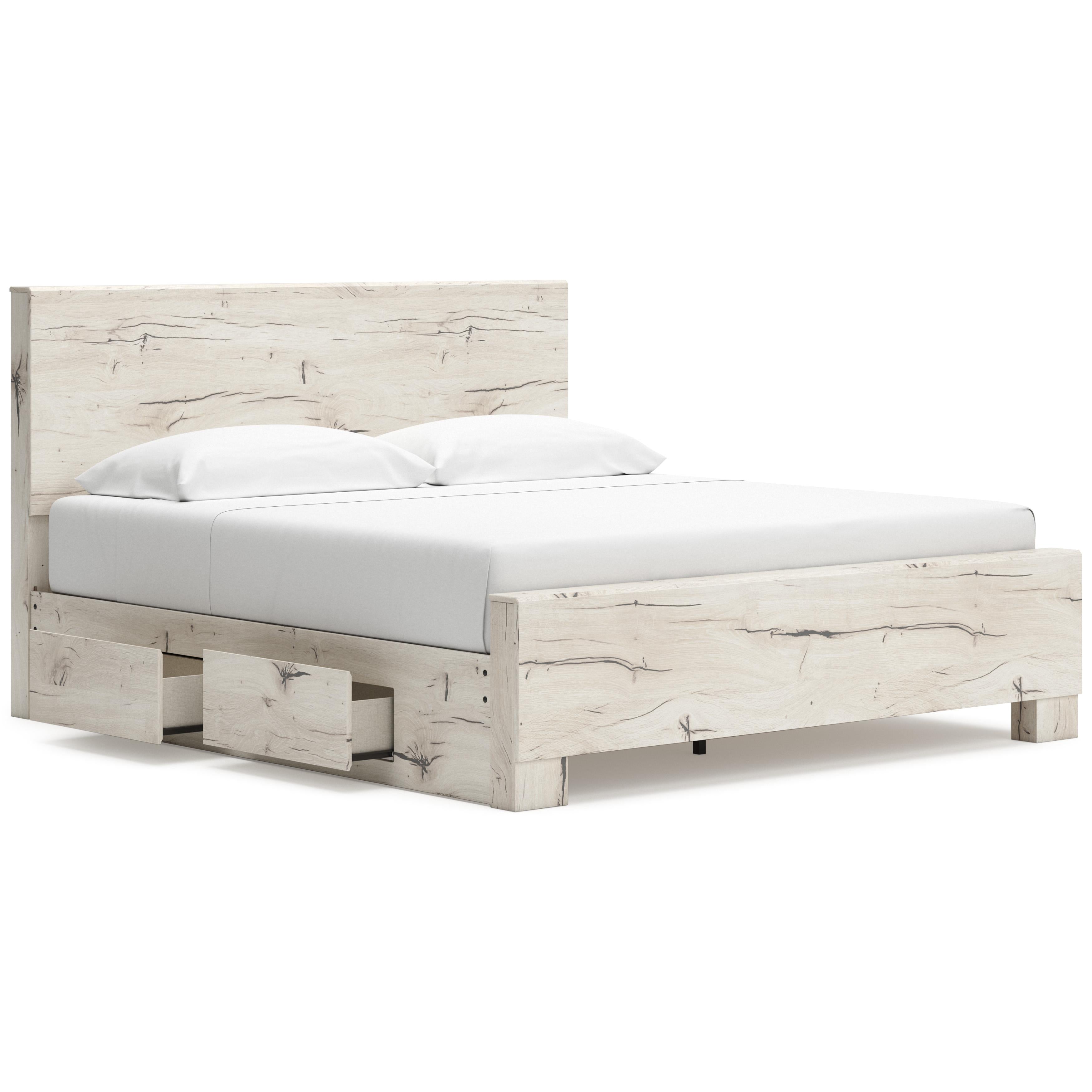 Signature Design by Ashley Lawroy B2310B12 King Panel Bed with Storage - Image 2