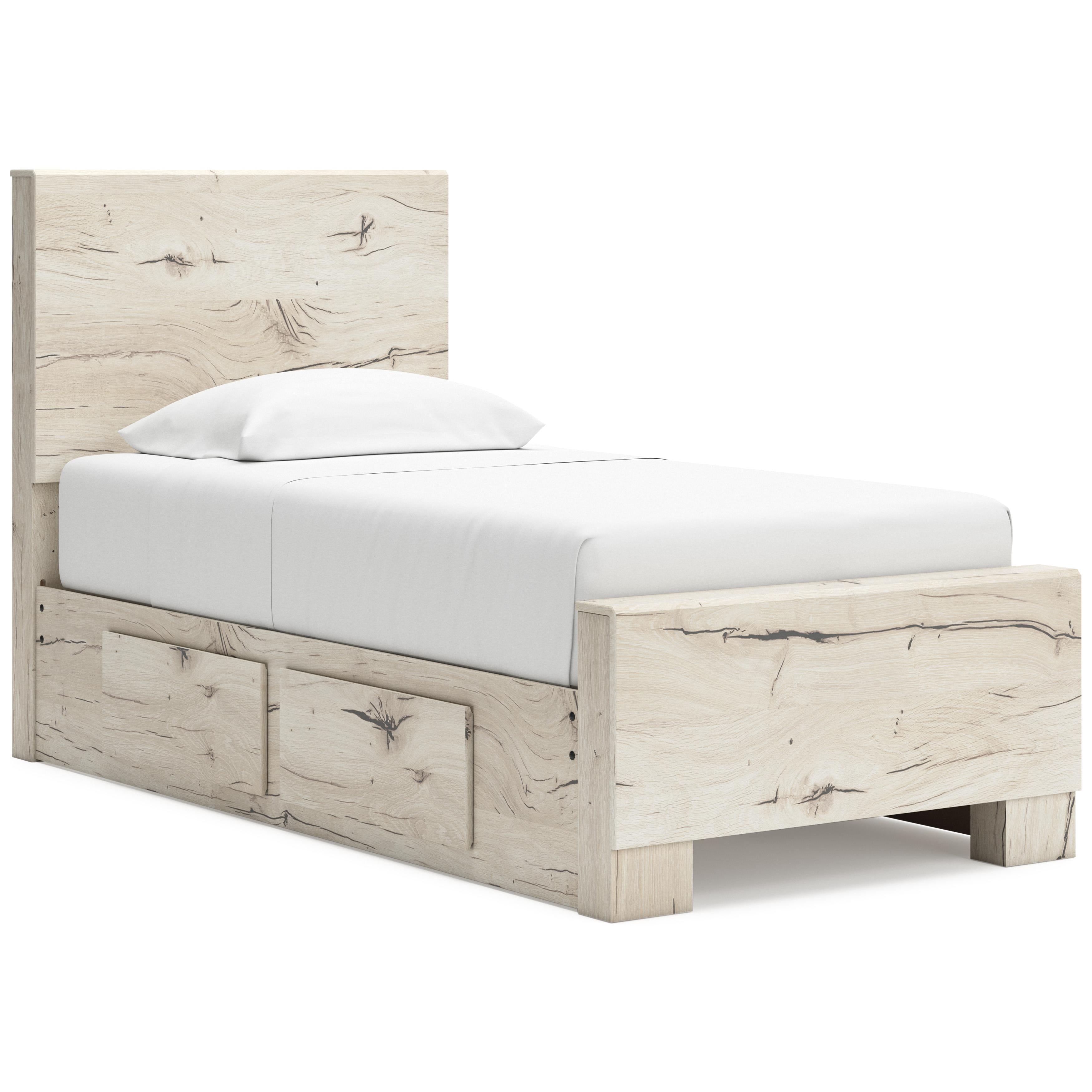 Signature Design by Ashley Lawroy B2310B23 Twin Panel Bed with Storage - Image 1