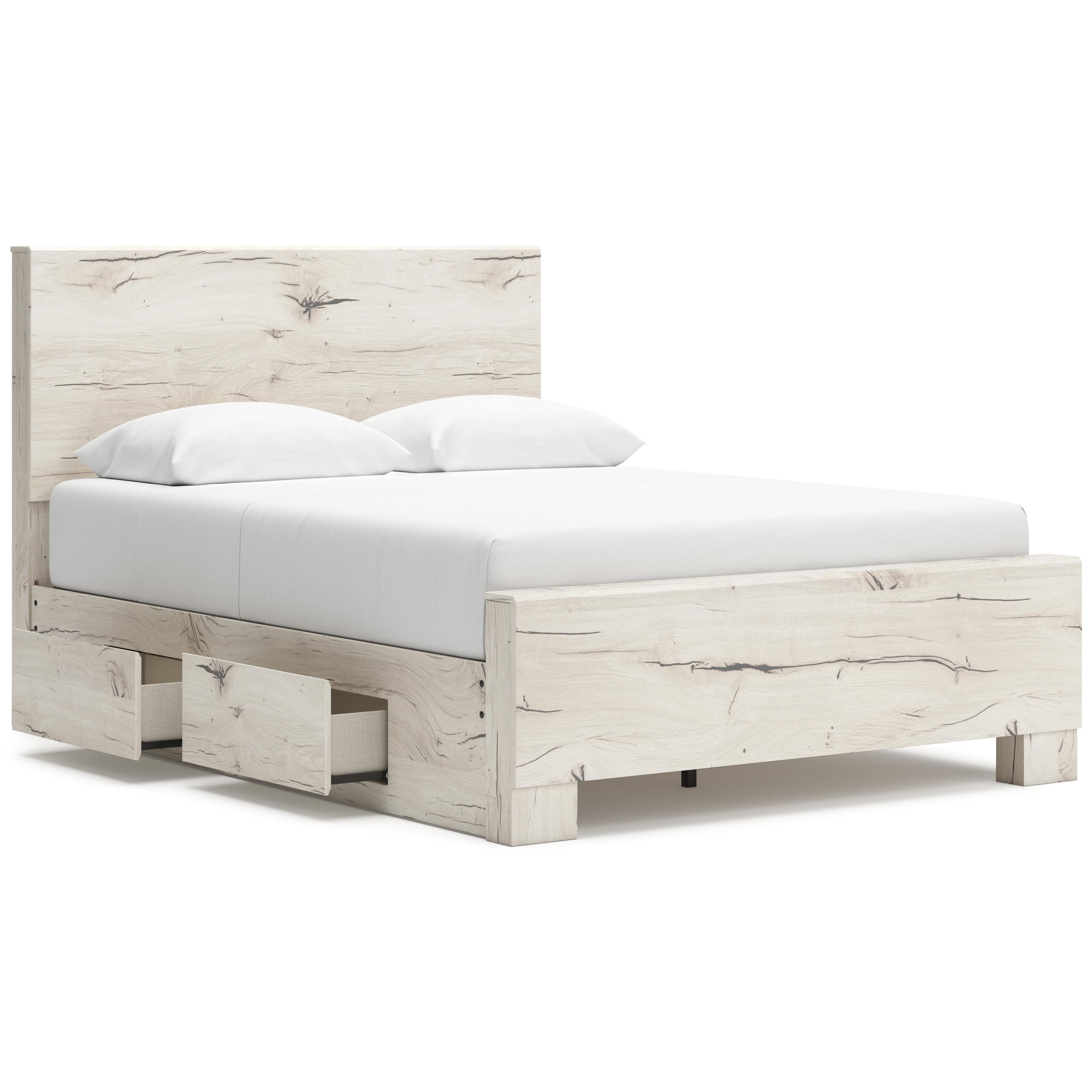 Signature Design by Ashley Lawroy B2310B6 Queen Panel Bed with Storage - Image 2