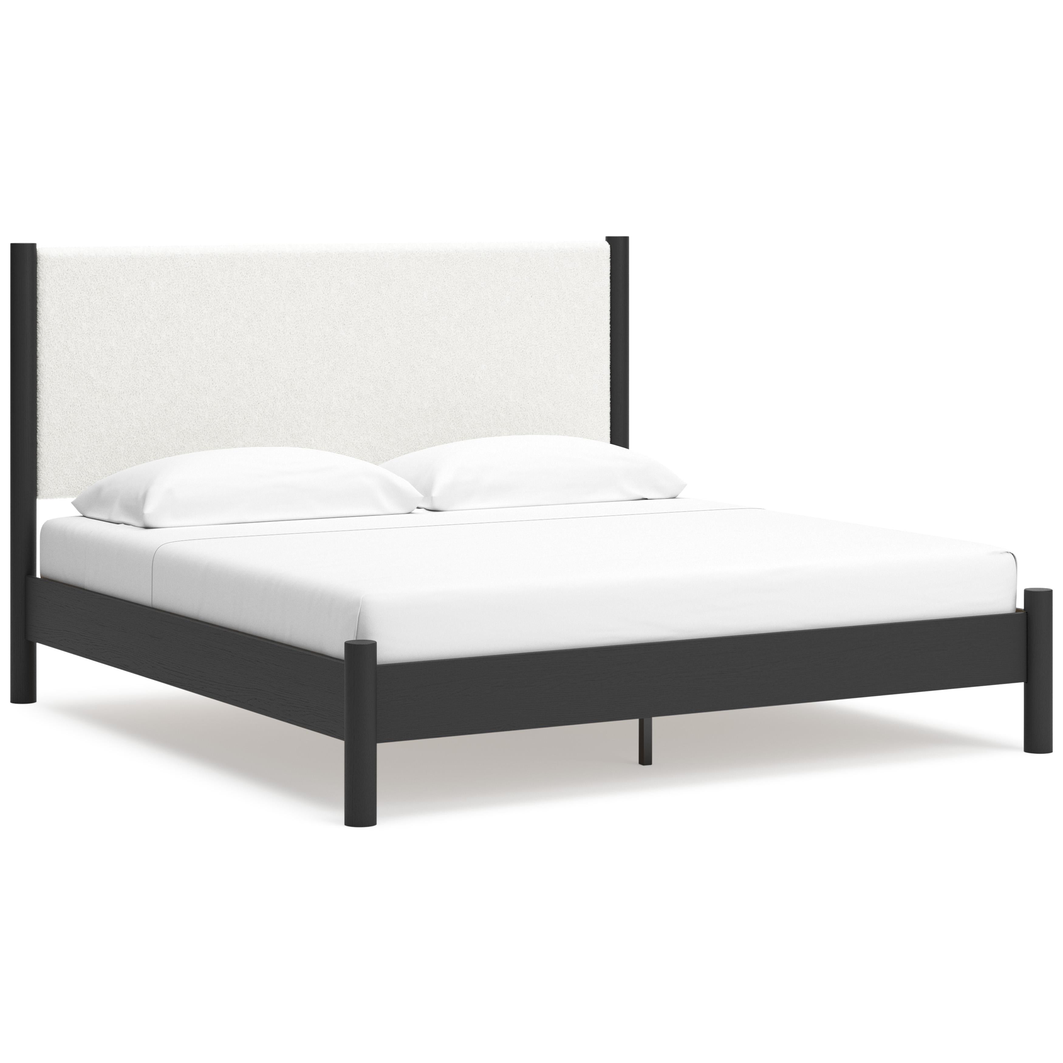 Signature Design by Ashley Cadmori B2616B8 King Upholstered Panel Bed - Image 1