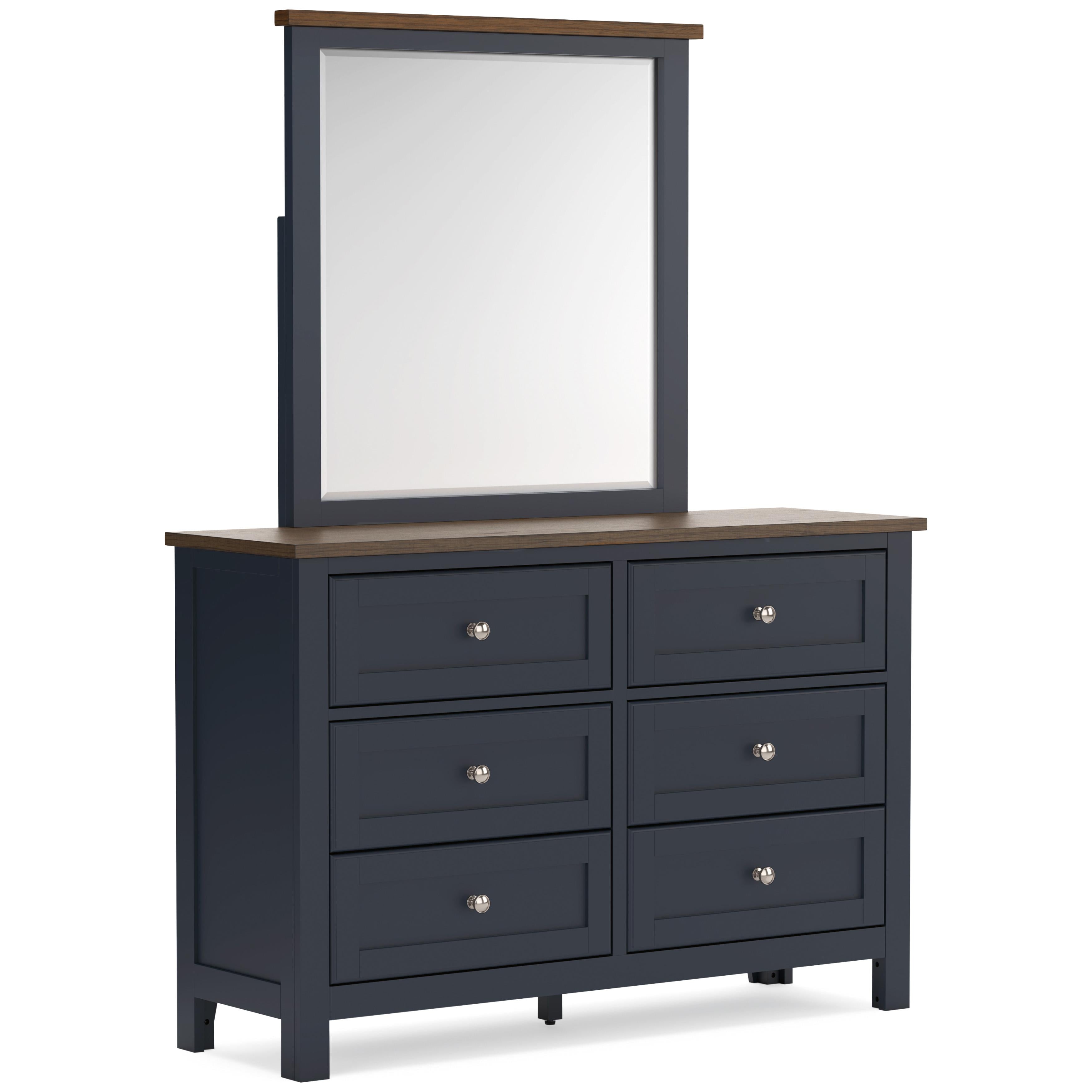 Signature Design by Ashley Landocken B414B1 Dresser and Mirror - Image 1