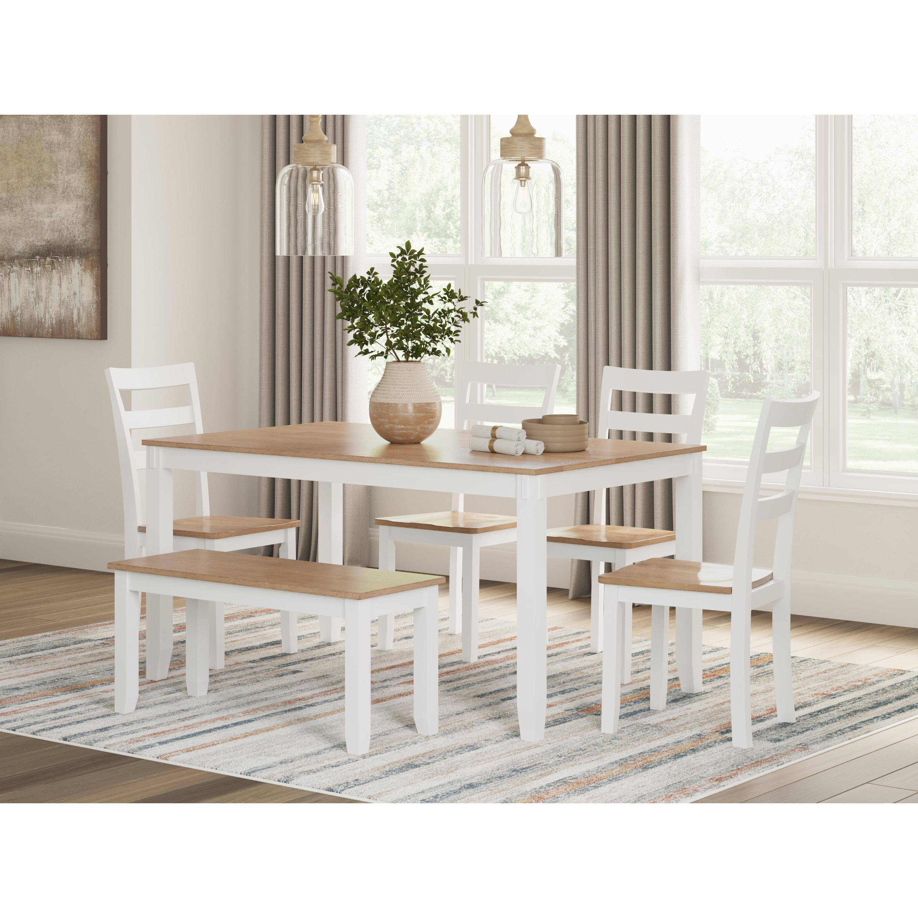 Signature Design by Ashley Gesthaven D398-325 Dining Room Table Set - Image 3