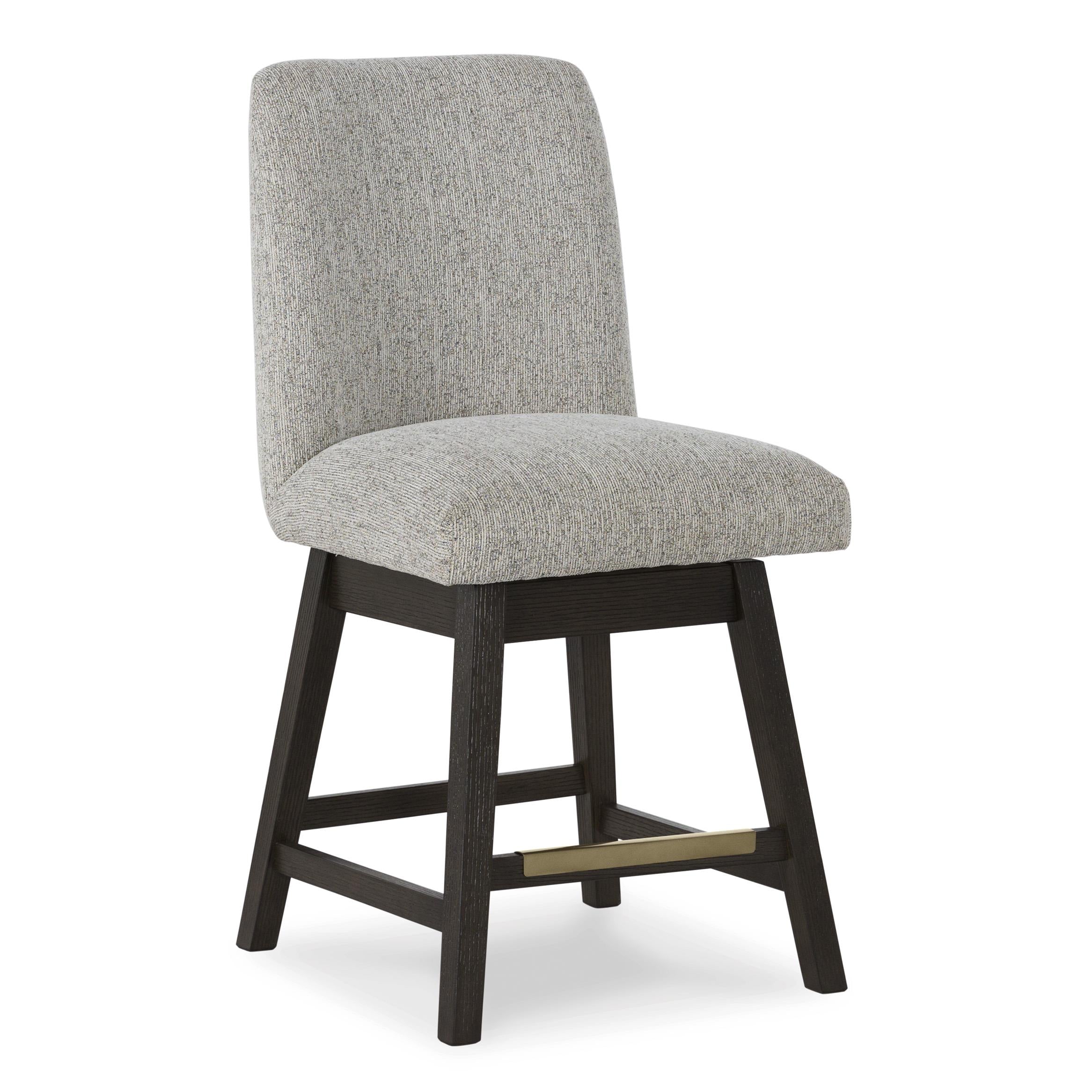 Signature Design by Ashley Burkhaus D984-124 Upholstered Swivel Barstool - Image 1