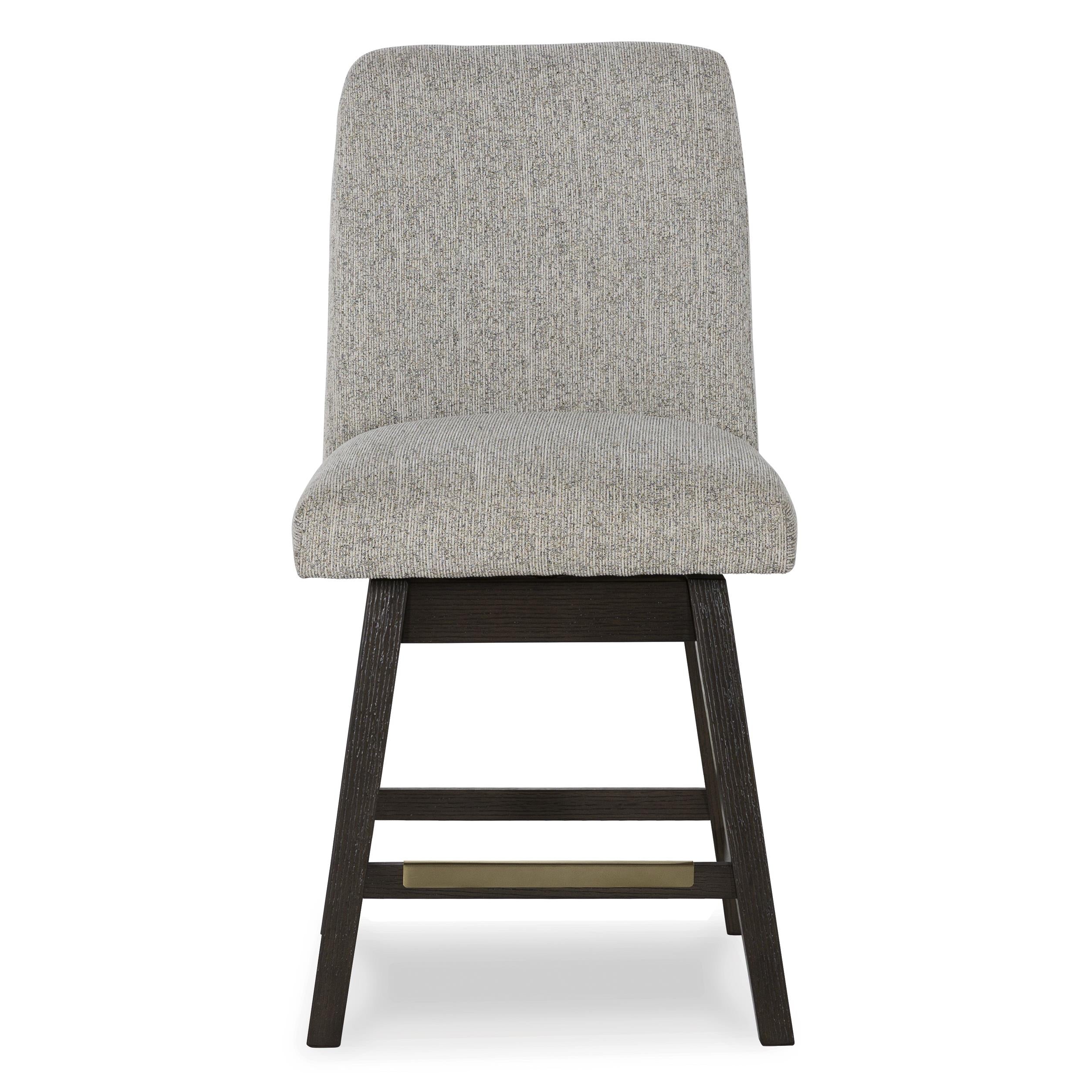 Signature Design by Ashley Burkhaus D984-124 Upholstered Swivel Barstool - Image 2