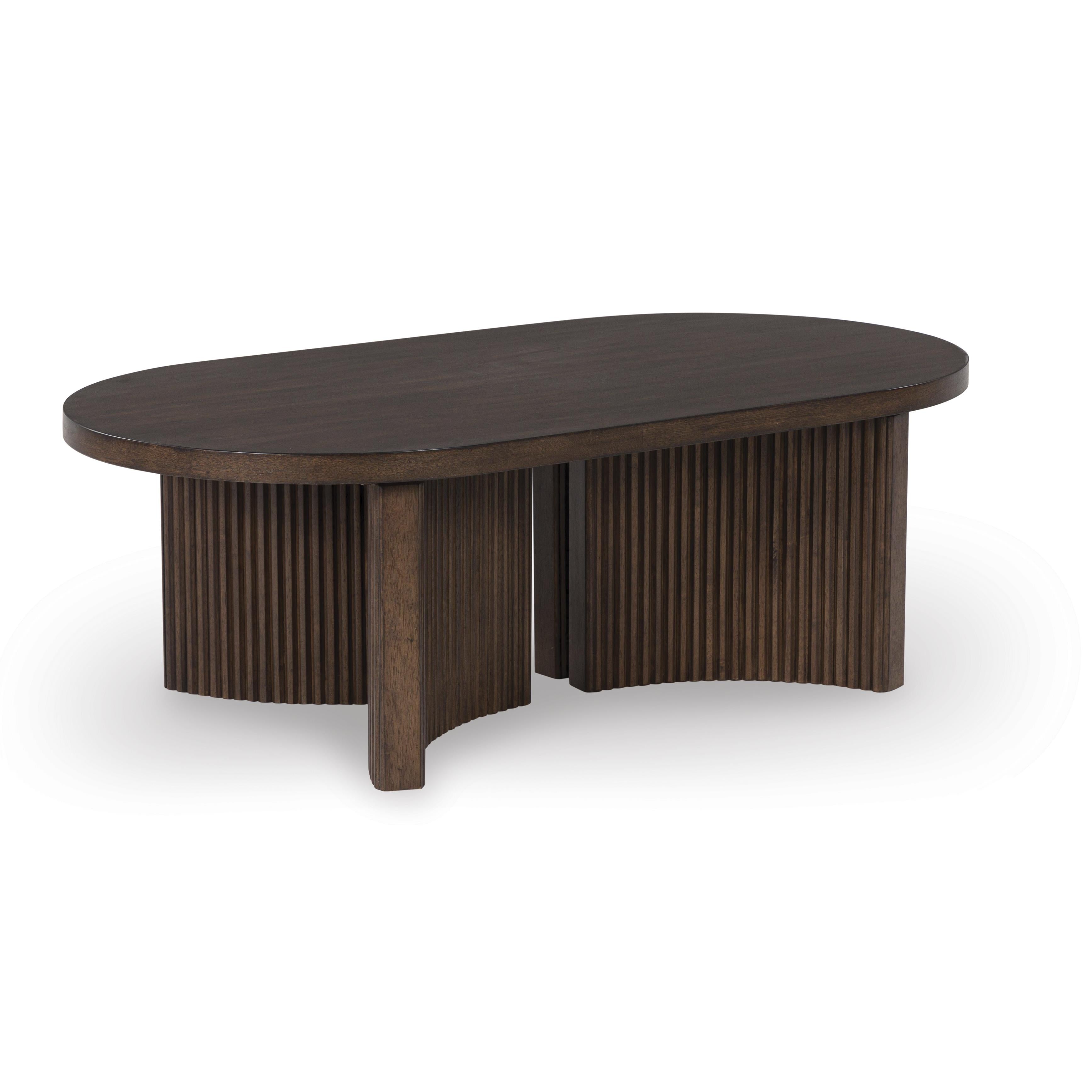 Signature Design by Ashley Korestone T689-0 Oval Cocktail Table - Image 1