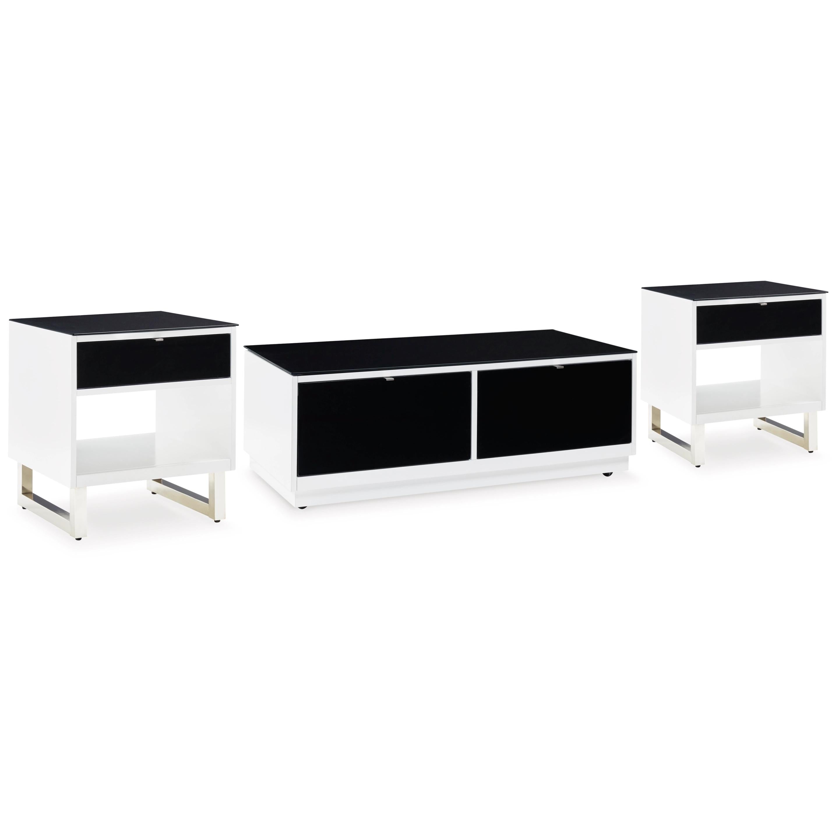 Signature Design by Ashley Gardoni T756T1 Coffee Table and 2 End Tables - Image 1