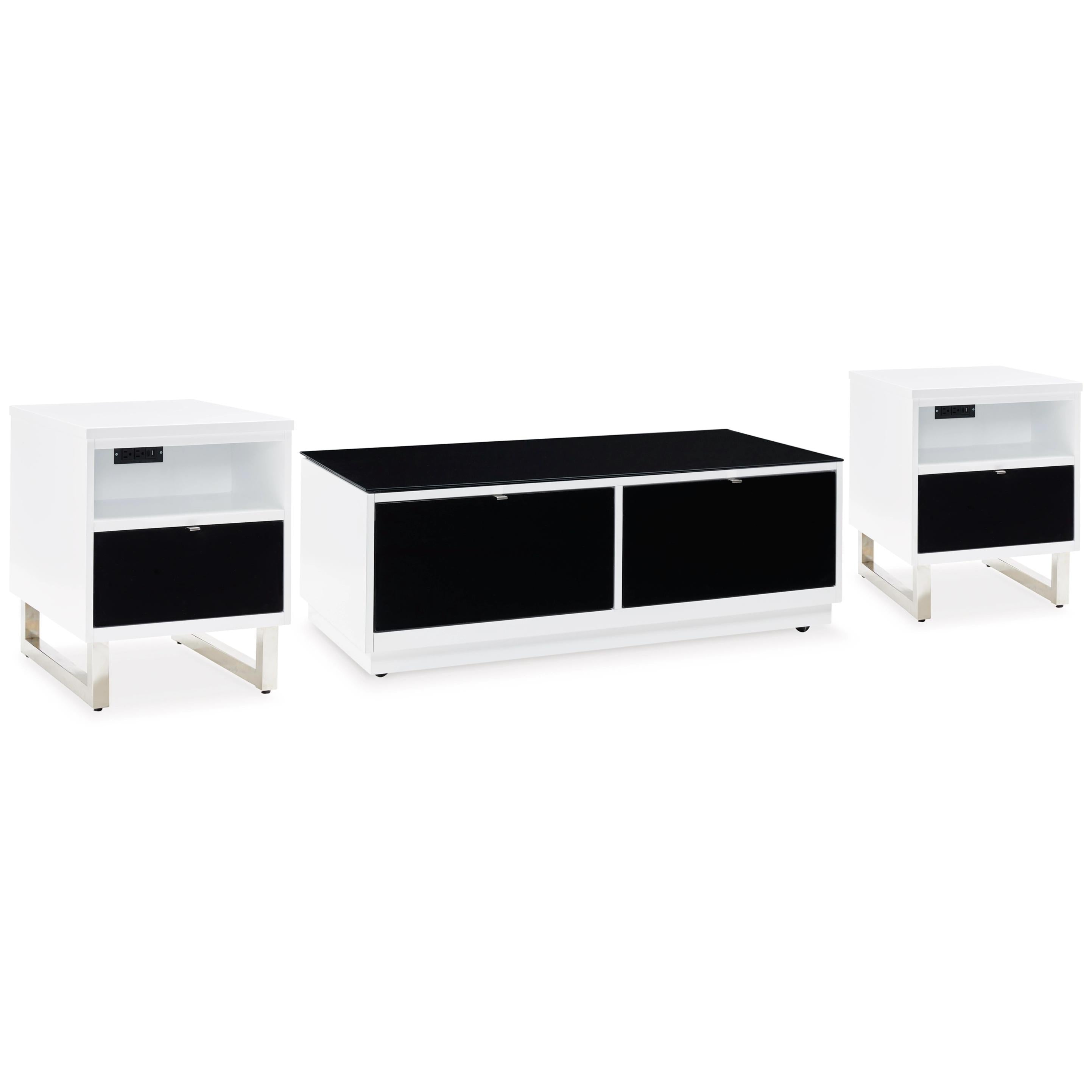 Signature Design by Ashley Gardoni T756T2 Coffee Table and 2 Chairside End Tables - Image 1