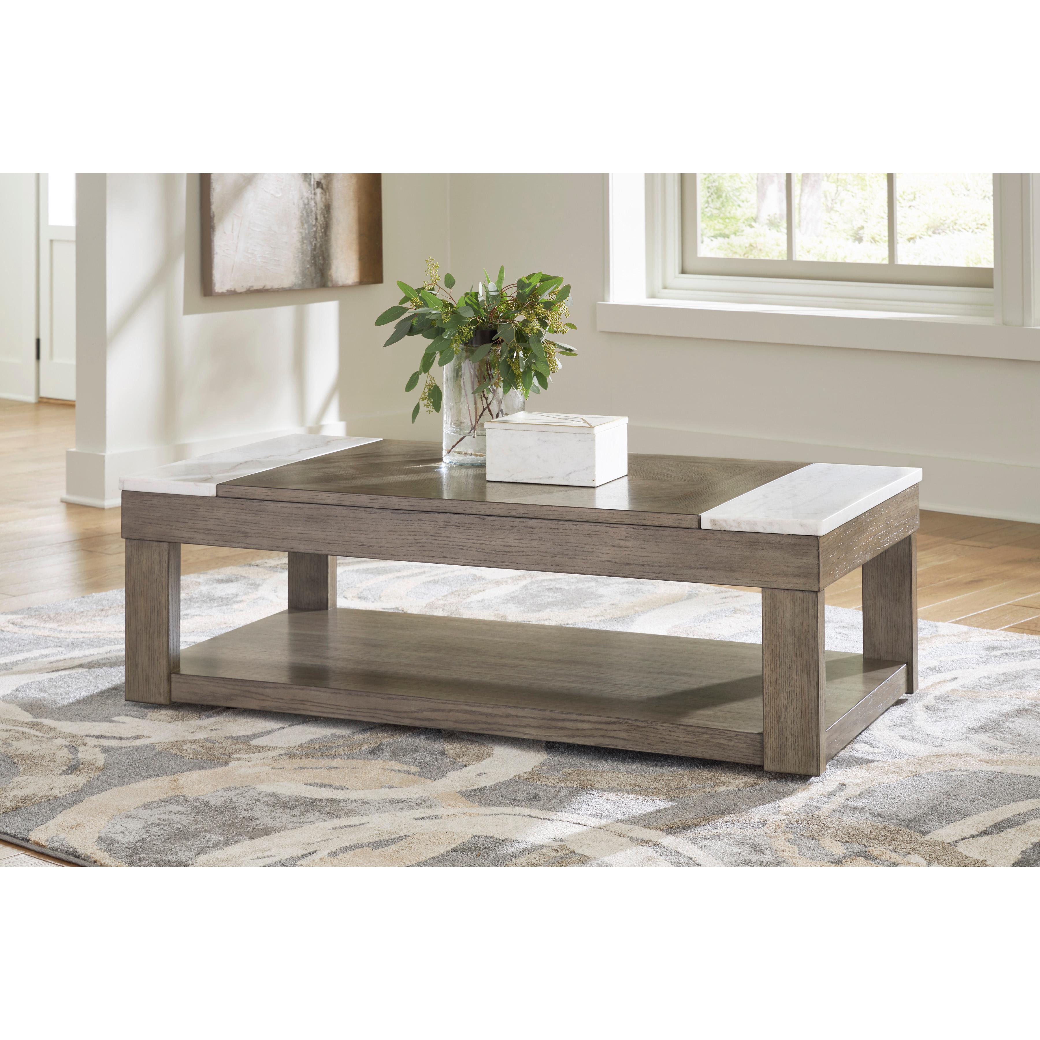 Signature Design by Ashley Loyaska T854T1 Lift-top Coffee Table and 2 End Tables - Image 2