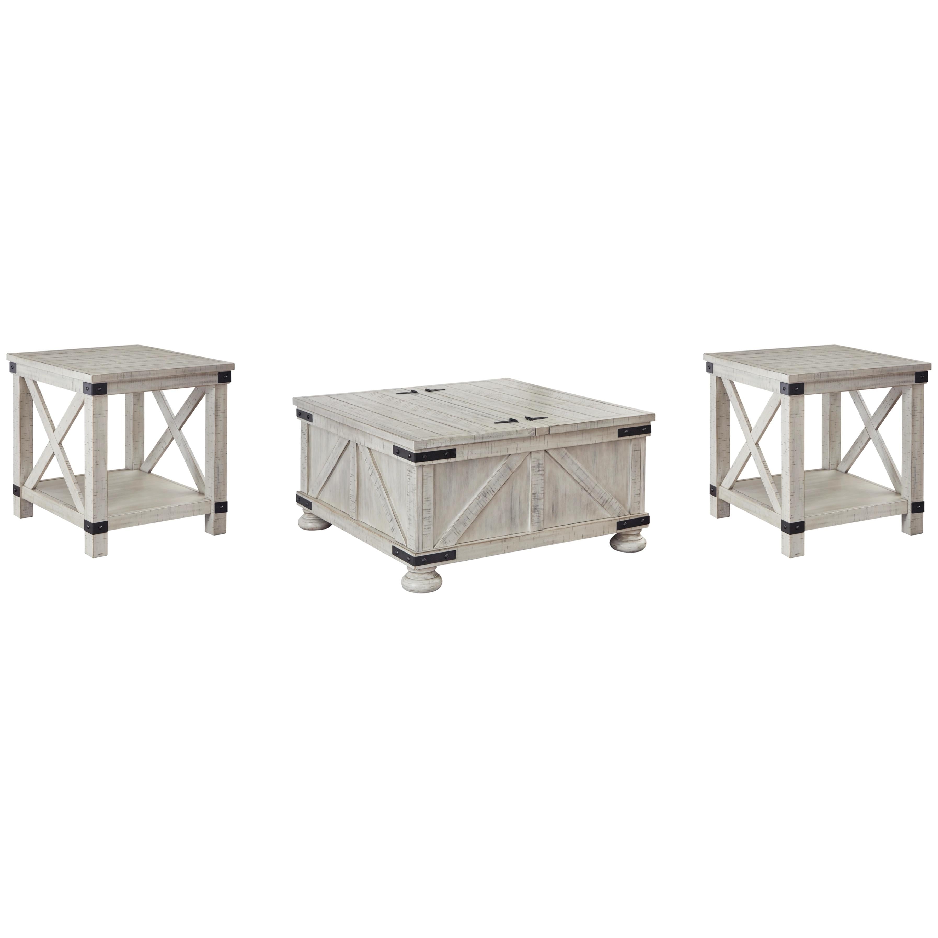 Signature Design by Ashley Carynhurst T929T1 Coffee Table and 2 End Tables - Image 1
