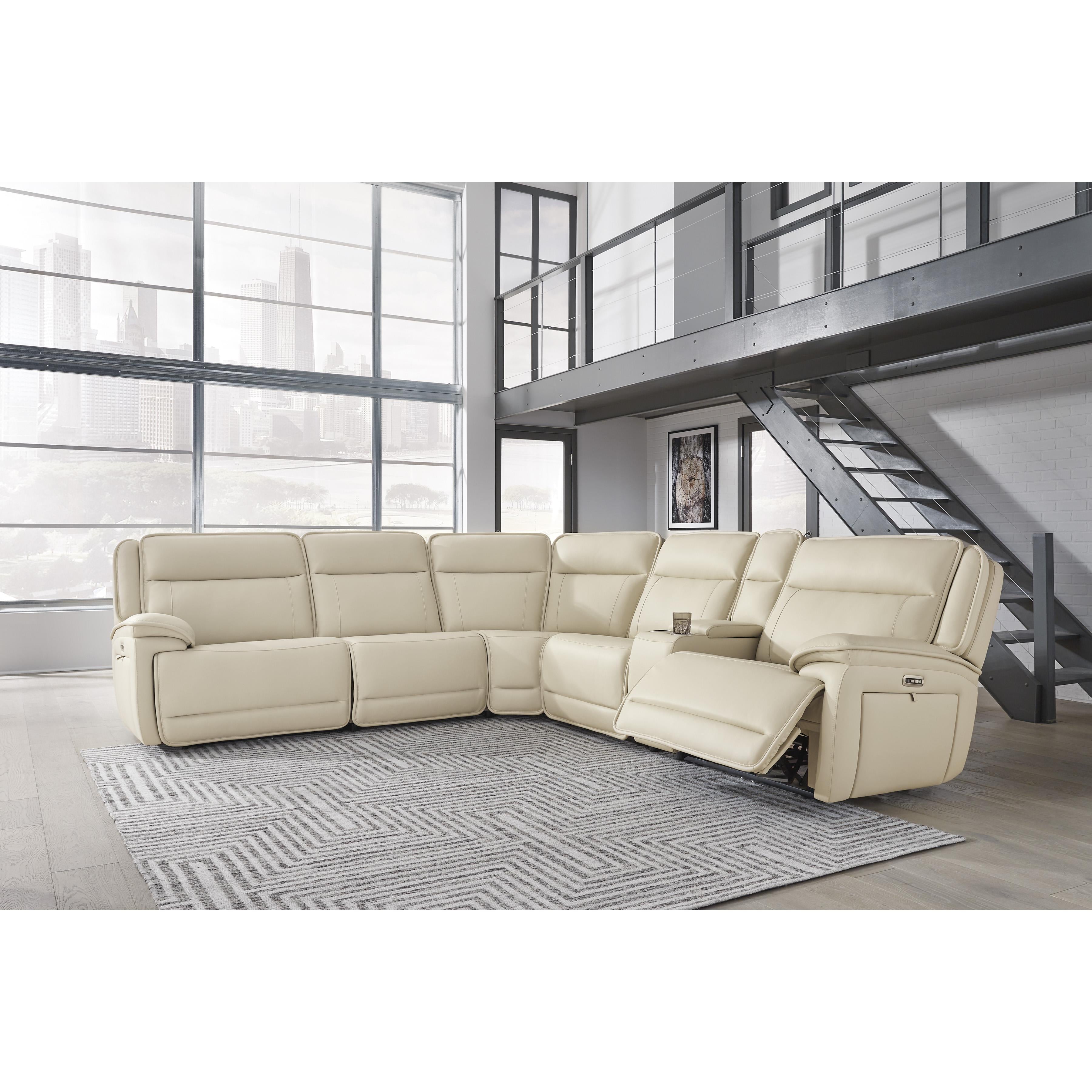 Signature Design by Ashley Double Deal U13001S1 6 pc Power Reclining Sectional - Image 2