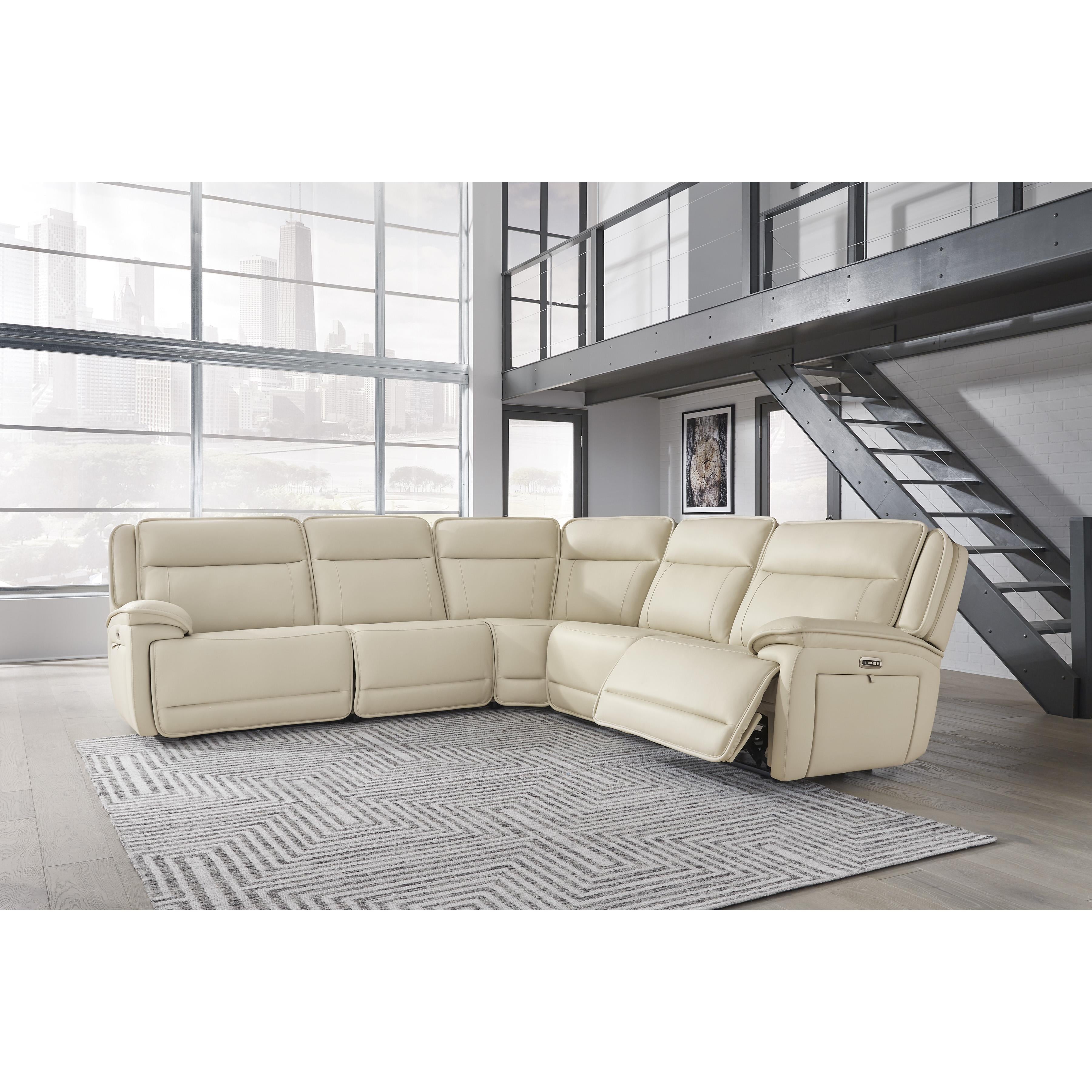 Signature Design by Ashley Double Deal U13001S2 5 pc Power Reclining Sectional - Image 2