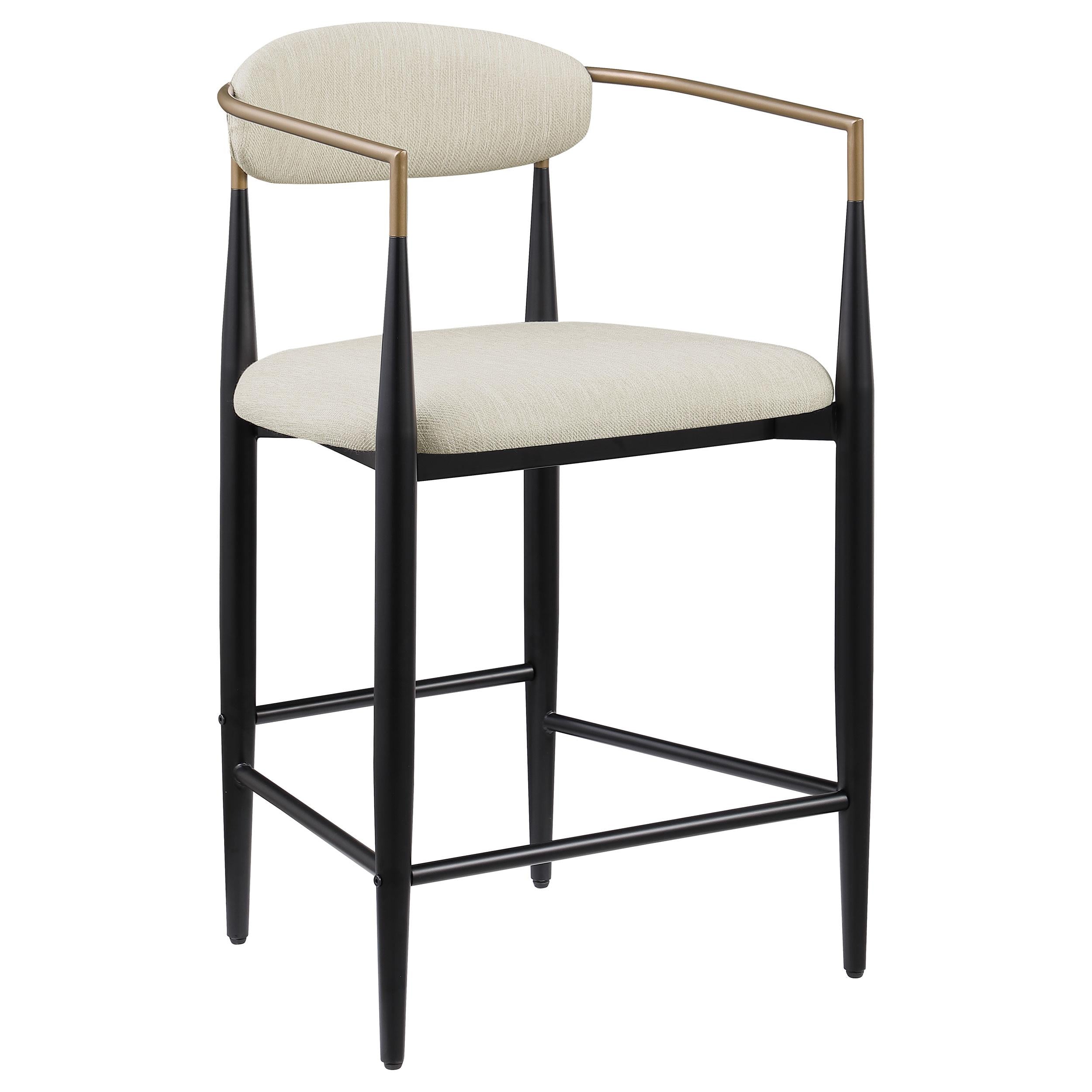 Coaster Furniture Tina 121184 Fabric Upholstered Counter Chair - Beige - Image 1