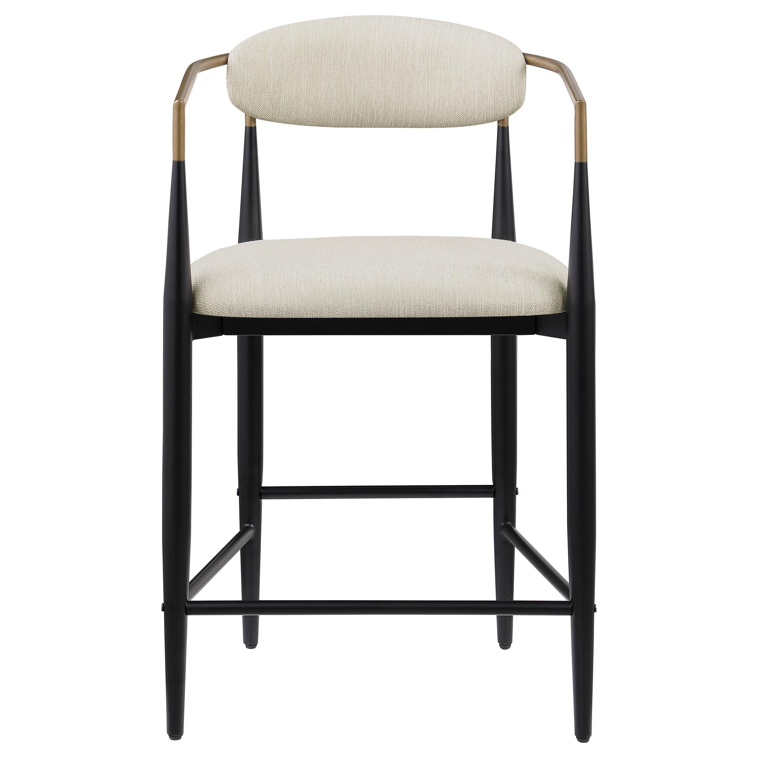 Coaster Furniture Tina 121184 Fabric Upholstered Counter Chair - Beige - Image 2