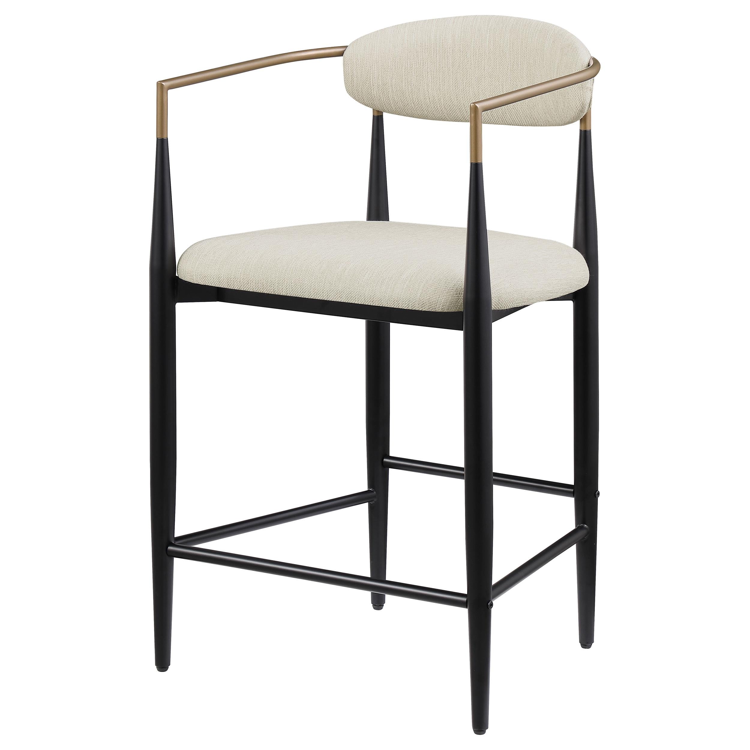 Coaster Furniture Tina 121184 Fabric Upholstered Counter Chair - Beige - Image 3