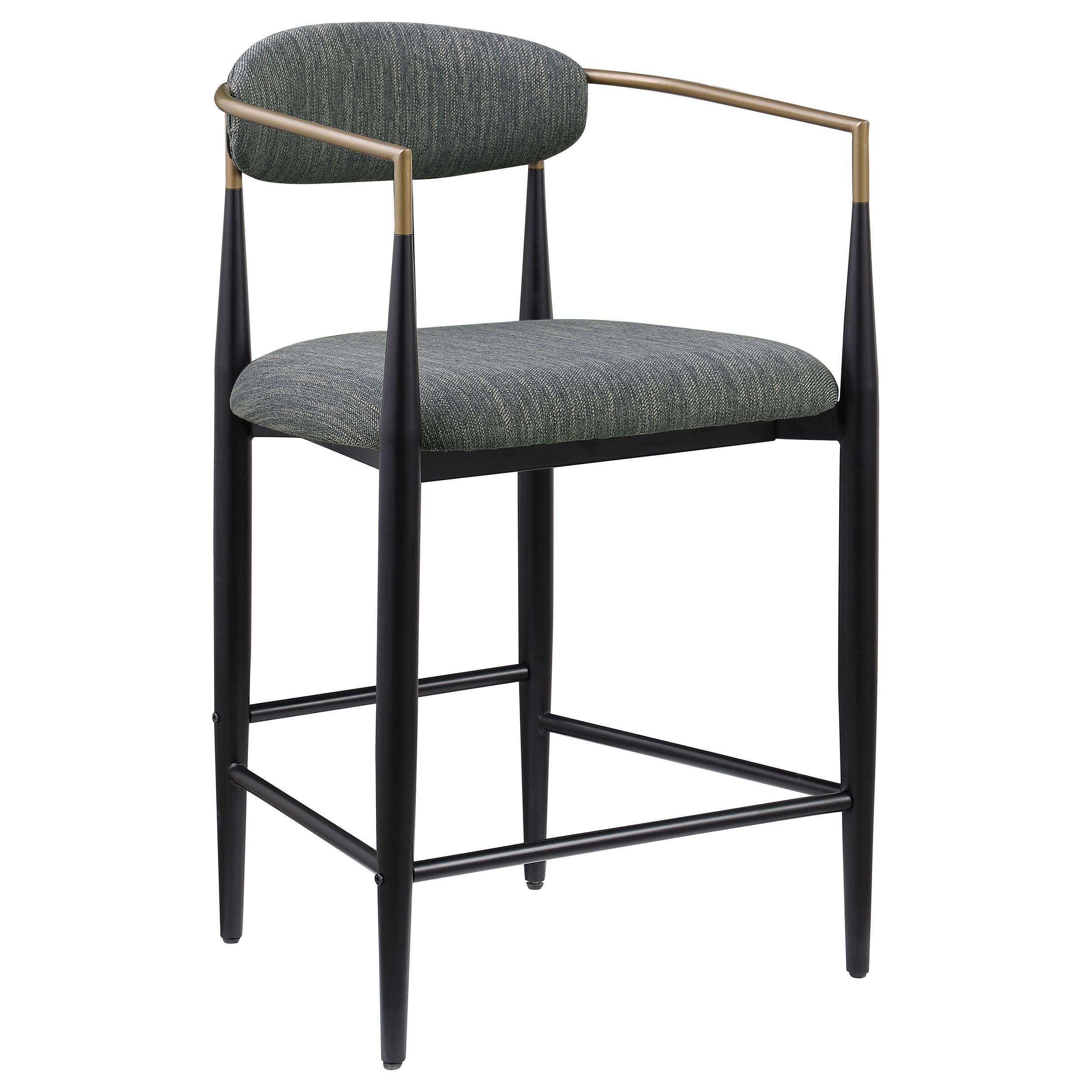 Coaster Furniture Tina 121186 Fabric Upholstered Counter Chair - Dark Grey - Image 1